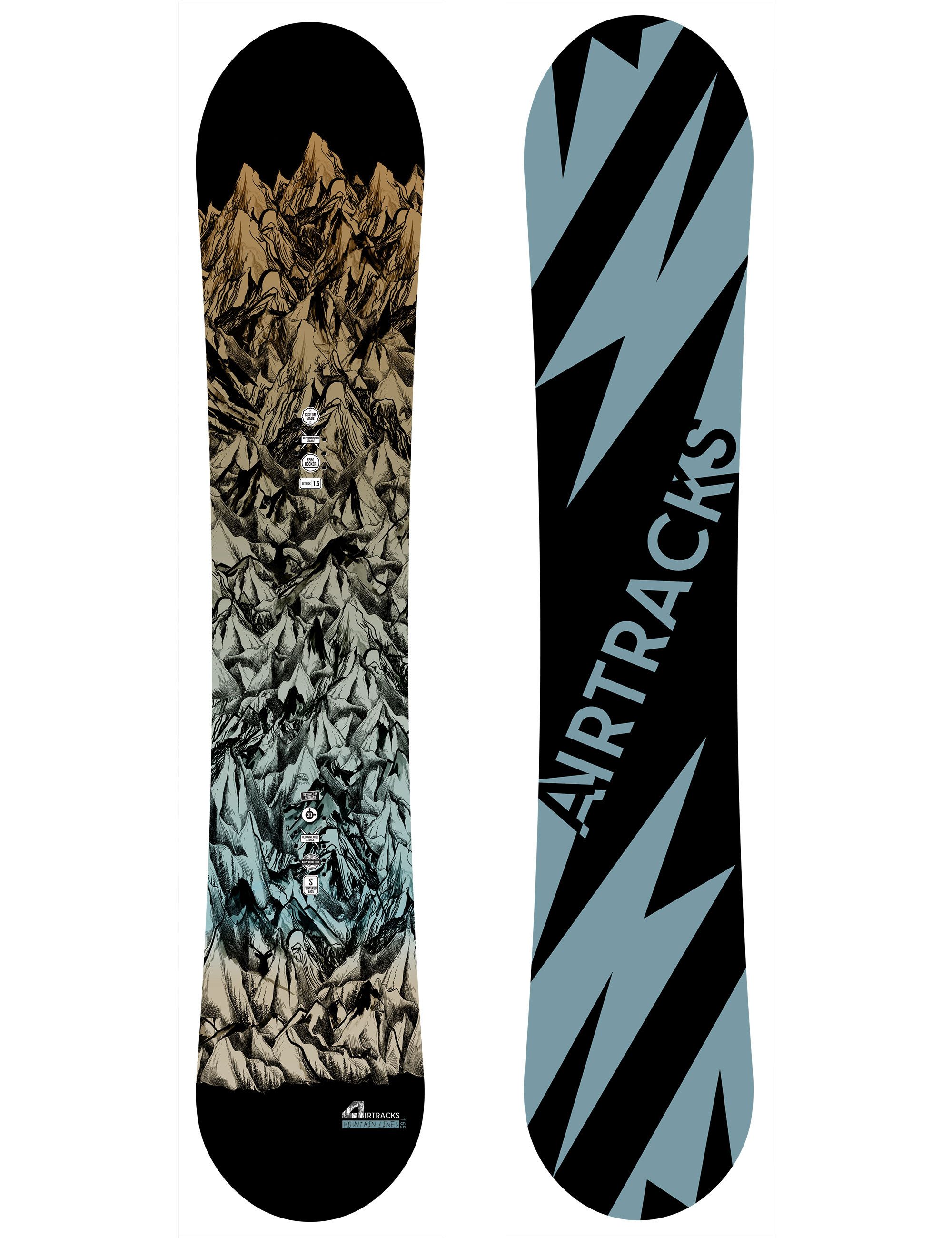 Snowboard Board Mountain Lines Flat Zero Rocker »Mod. 25/26