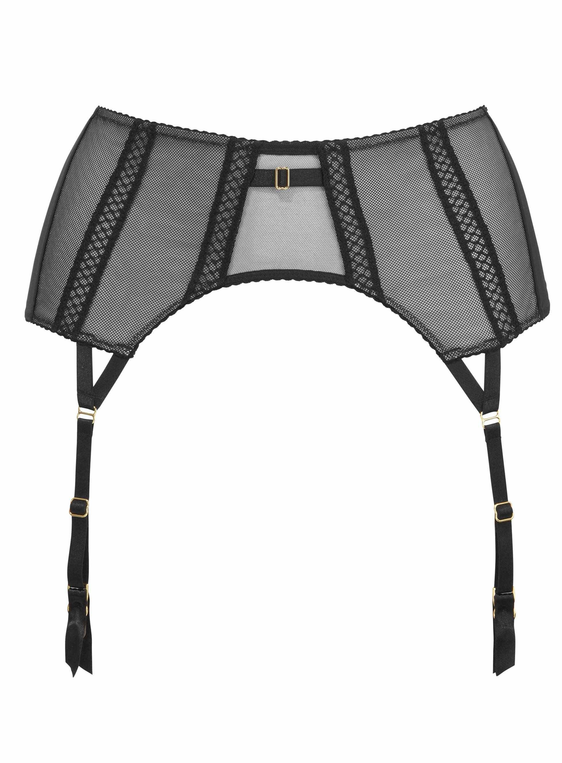 Strapsgürtel Shadow Mesh Strumpfgürtel Black/Grey