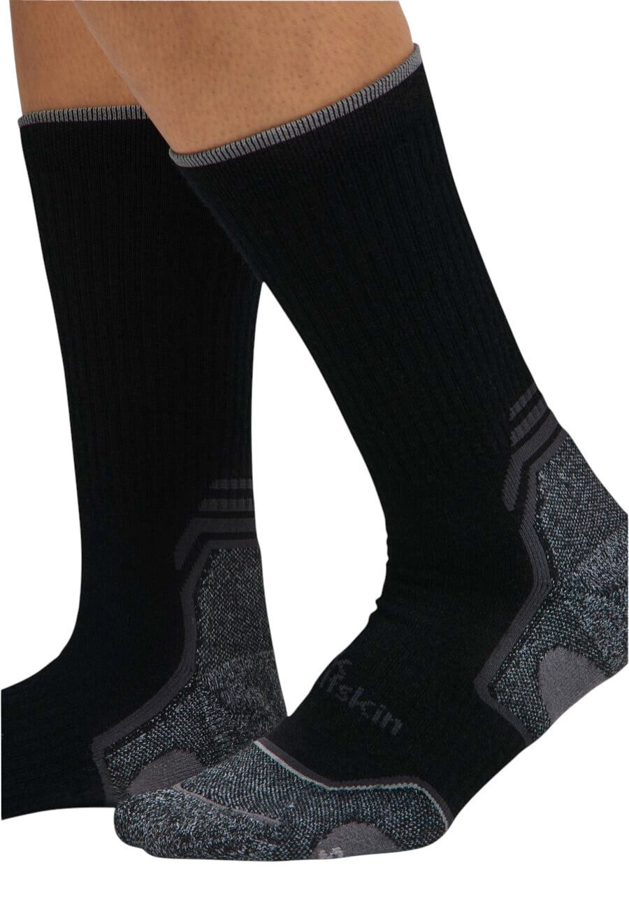 Jack Wolfskin Wandersocken Hike Merino CL Crew (Merinowolle-Mischung, atmungsaktiv) schwarz