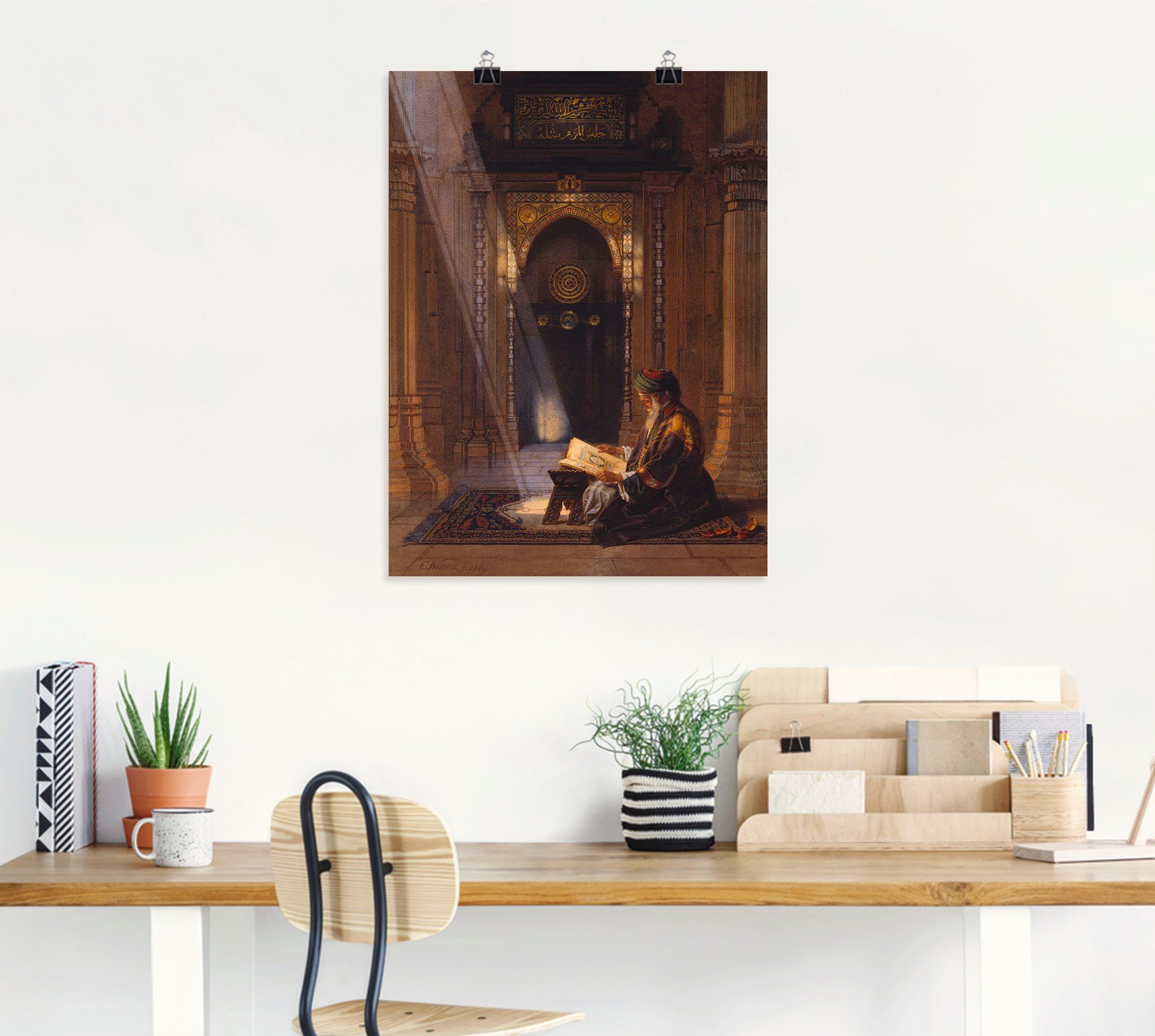 Artland Wandbild In der Moschee., Religion (1 St), als Leinwandbild, Poster in verschied. Größen