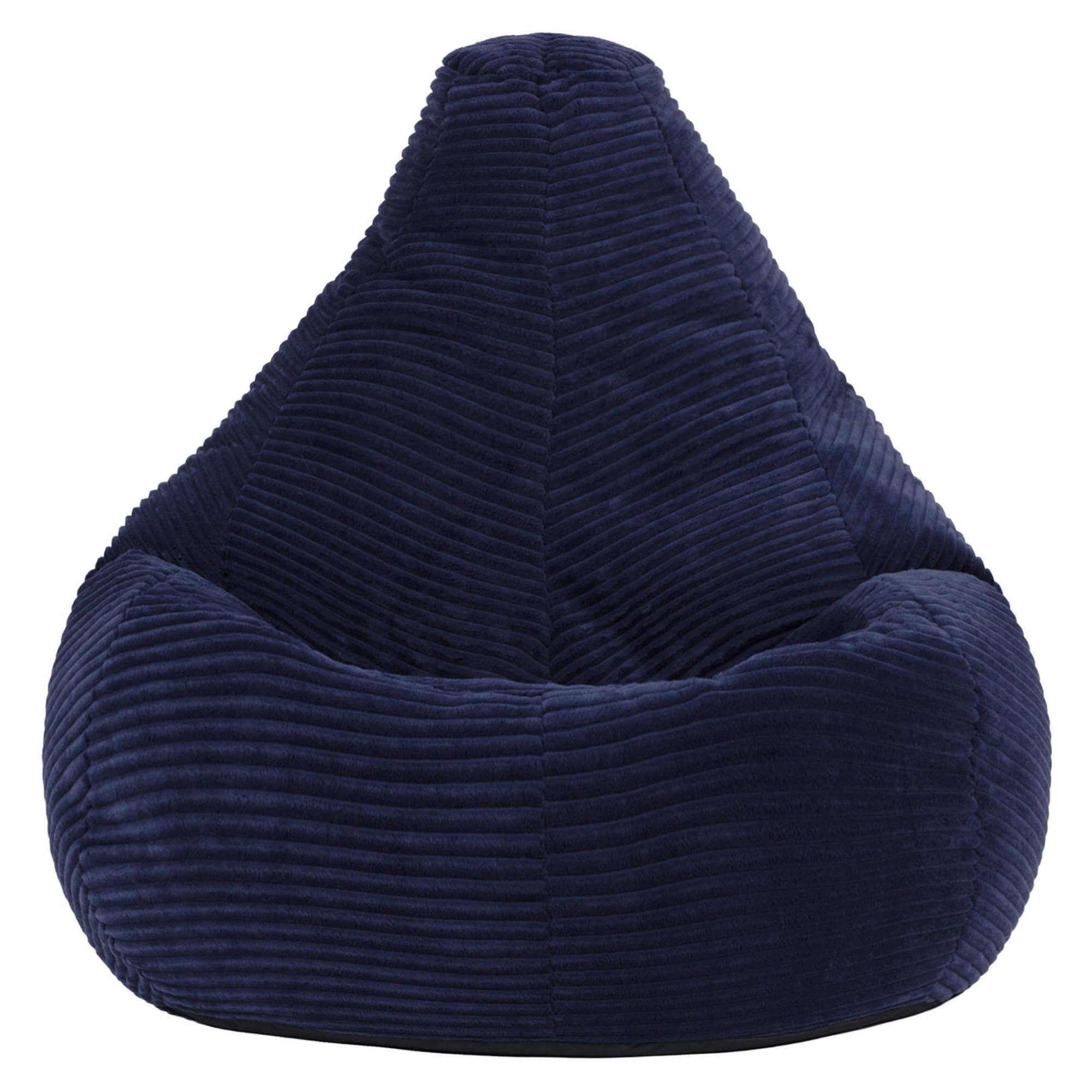 icon Sitzsack Kinder Sessel aus Cord Flauschig „Dalton", 69x59x65cm, Made in Germany, für Kinderzimmer, mit Füllung – Bild 4 von 5