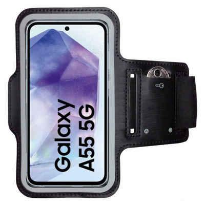 CoverKingz Handyhülle Sportarmband für Samsung Galaxy A55 5G Sport Fitness Armband Tasche