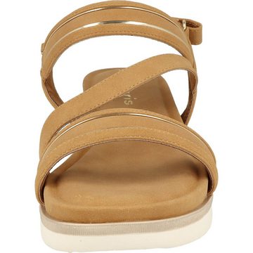 Tamaris Damen Schuhe Sommer Komfort Sandale 1-28715-20 Klett Keilsandalette