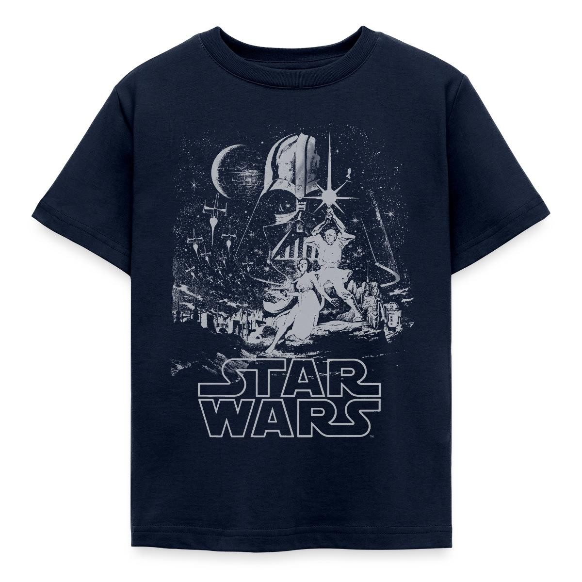 T-Shirt Star Wars Galaxie Darth Vader Retro Kinder T-Shirt