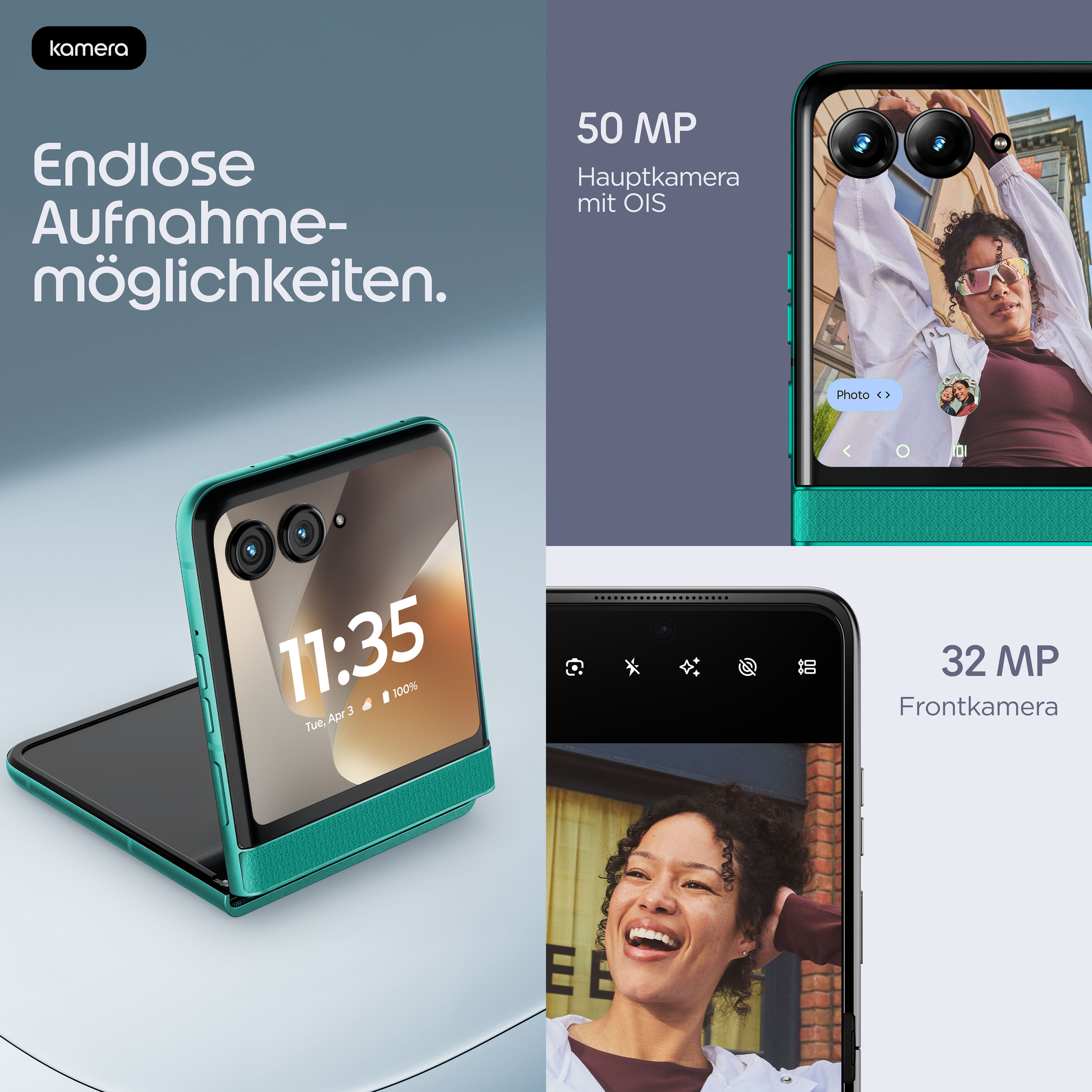 Motorola razr 70 Smartphone (17,53 cm/6,9 Zoll, 256 GB Speicherplatz, 50 MP Kamera)