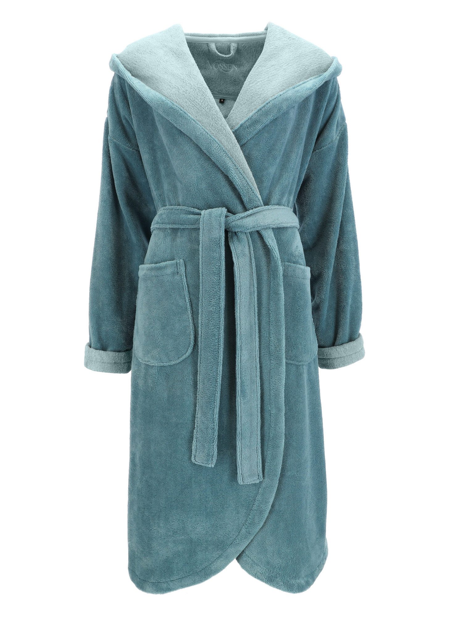 Vossen Damenbademantel Damen Bademantel mit Kapuze Carmen, Polyester günstig online kaufen