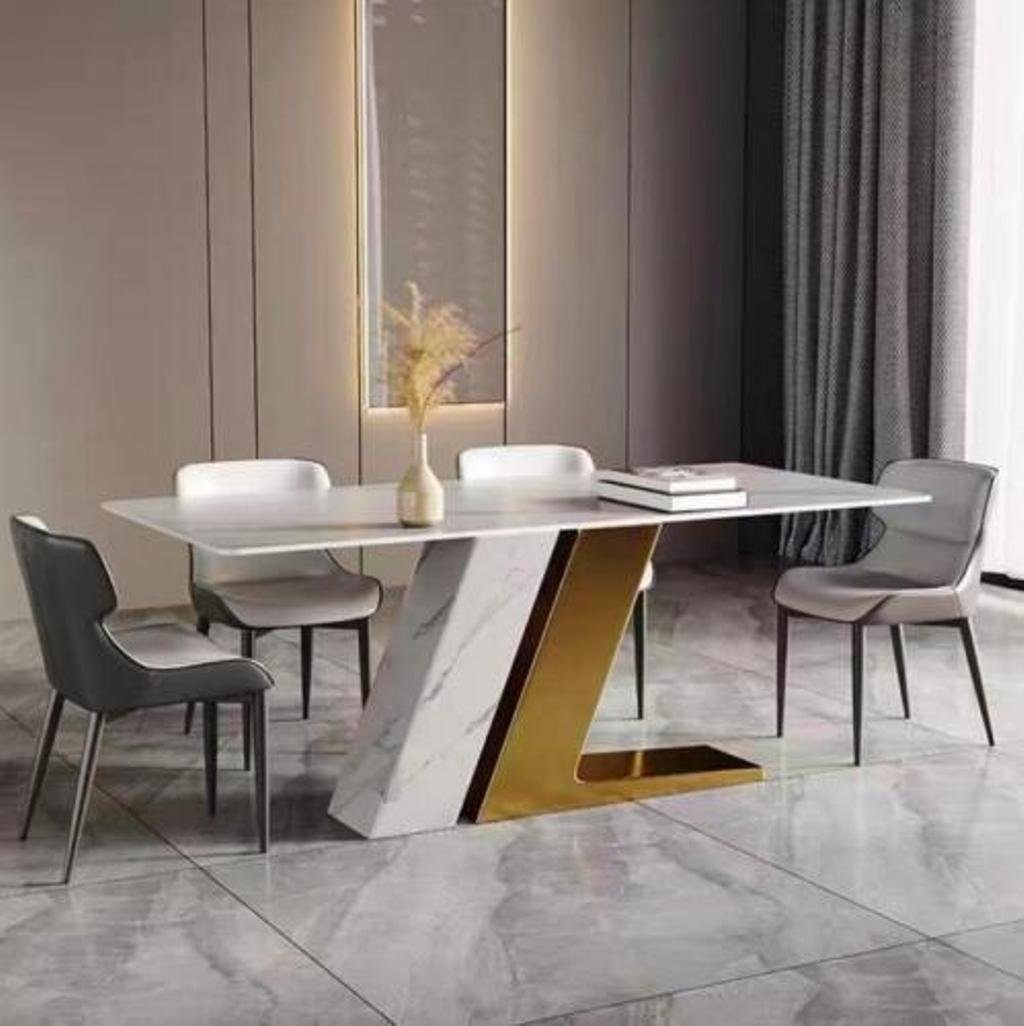 JVmoebel Esstisch, Tische Design Tisch Luxus Marmor Imitation Möbel Esszimmer
