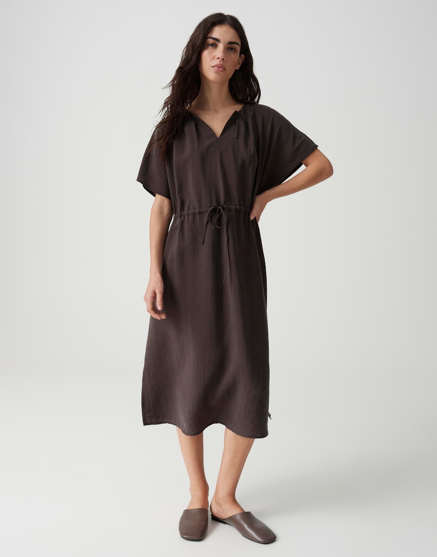 OPUS Tunikakleid Midikleid mit Taillierung