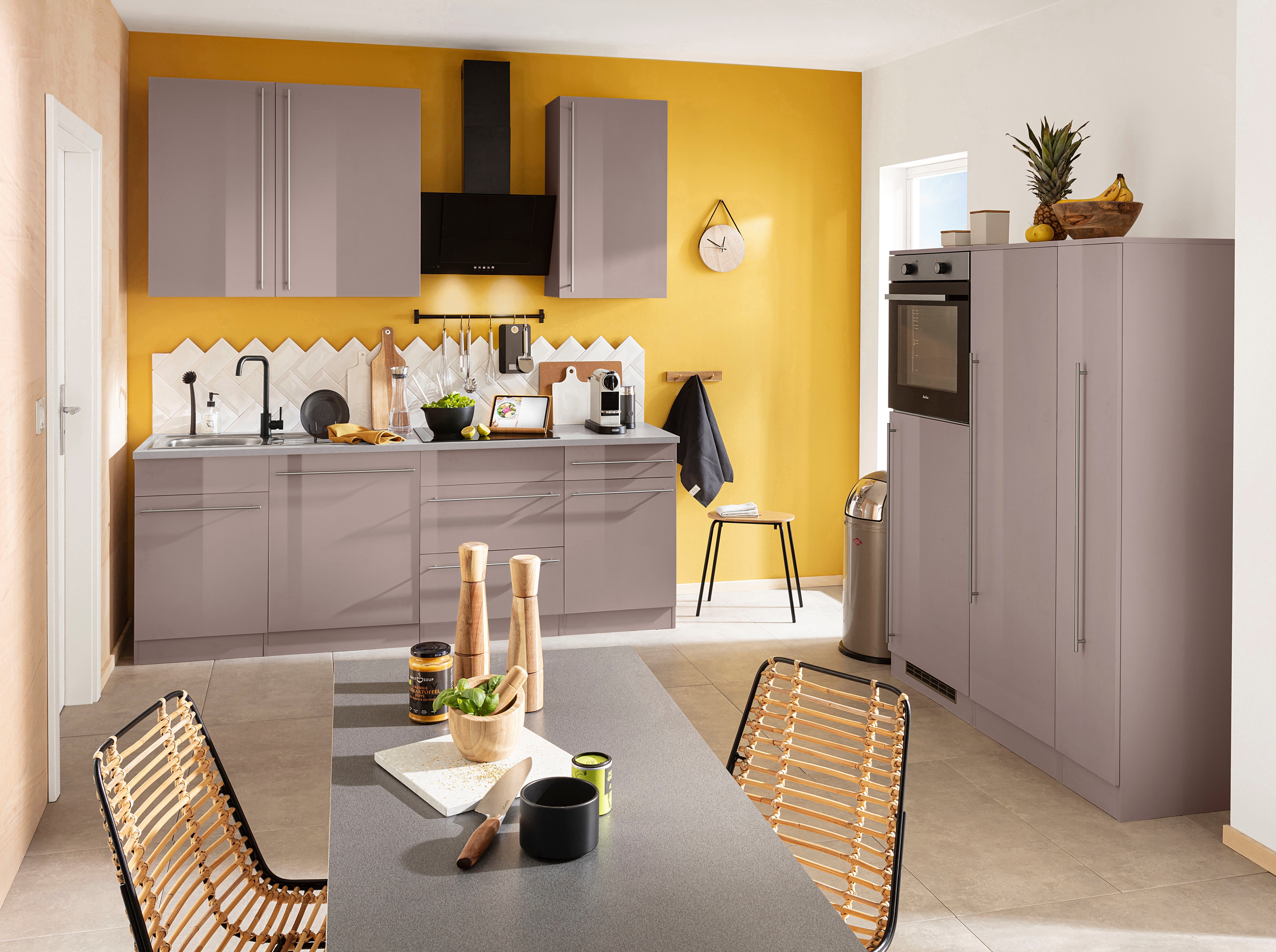 wiho Küchen Küchenzeile Chicago, TOPSELLER, mit E-Geräten, Breite 360 cm