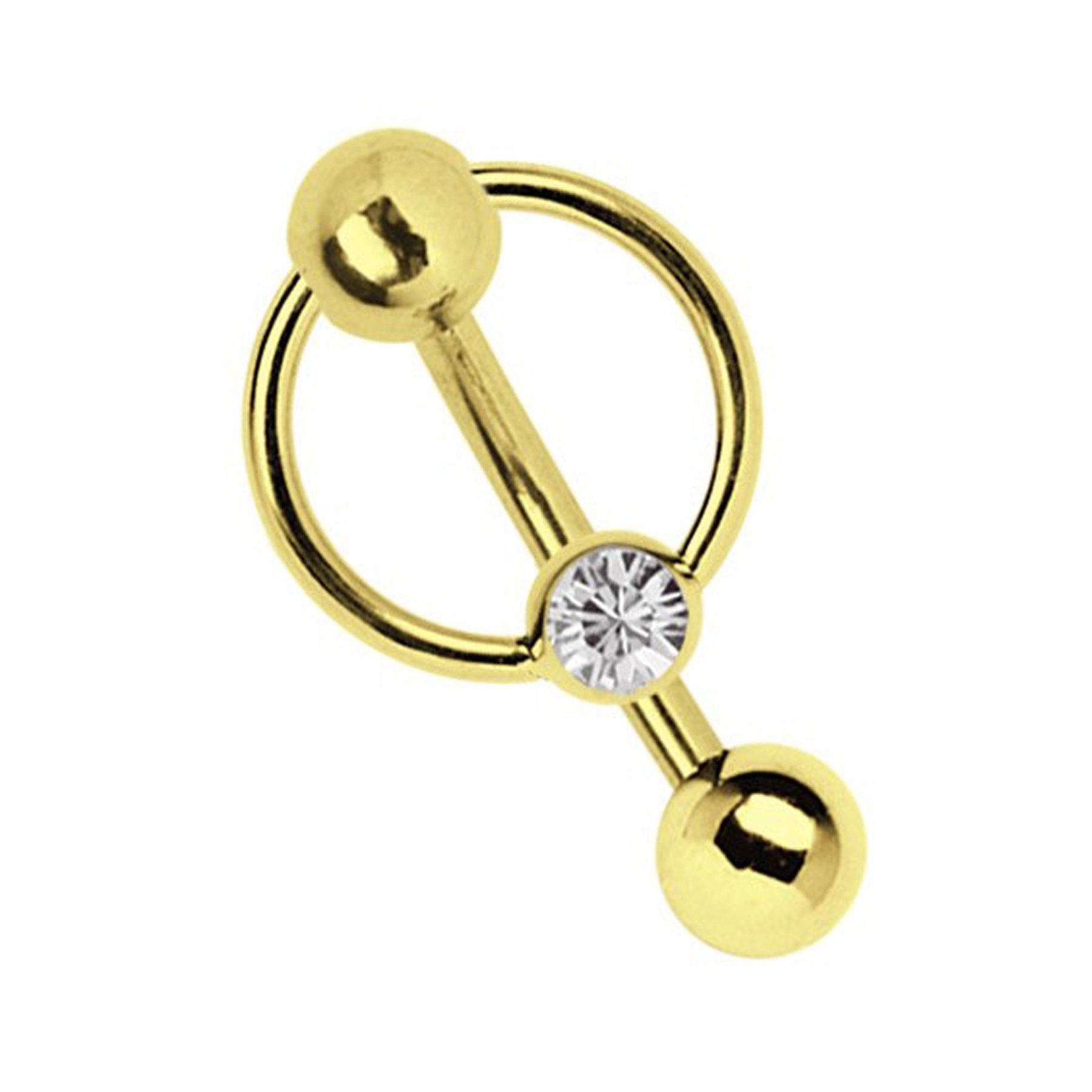 Adelia´s Intimpiercing Piercing  Intimpiercing , Intimpiercing oder Bauchnabelpiercing Banane aus 316l Stahl