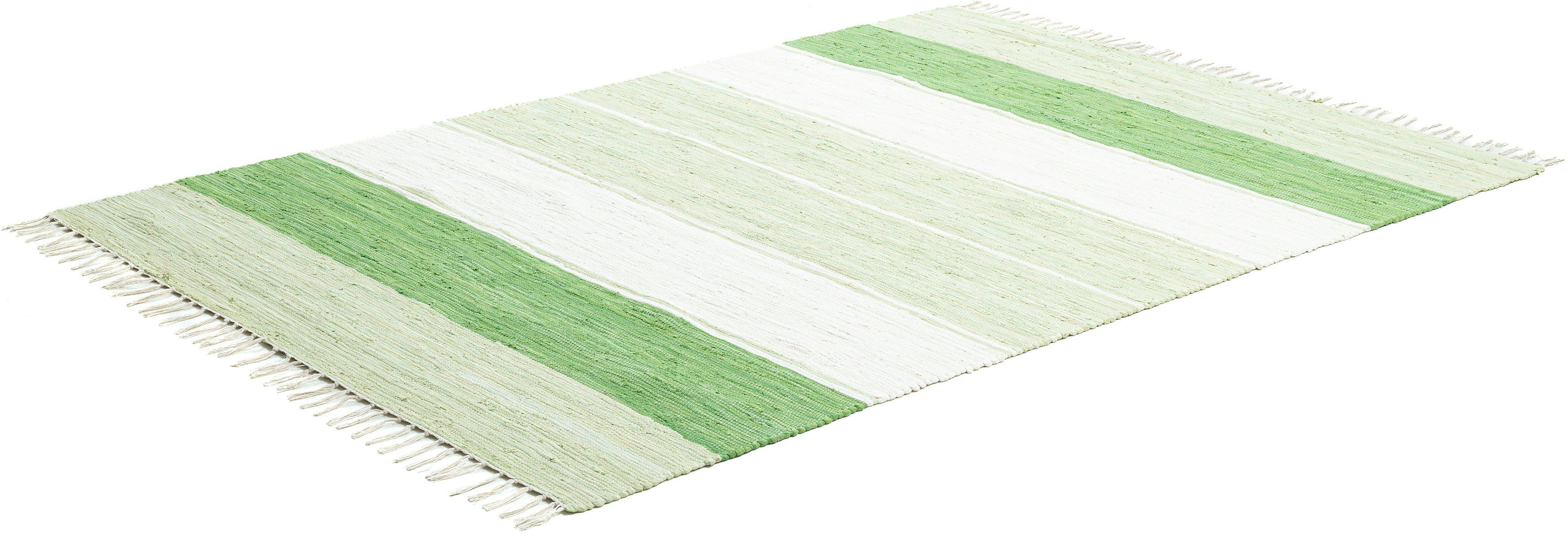 THEKO Teppich Stripe Cotton, rechteckig, Höhe: günstig online kaufen