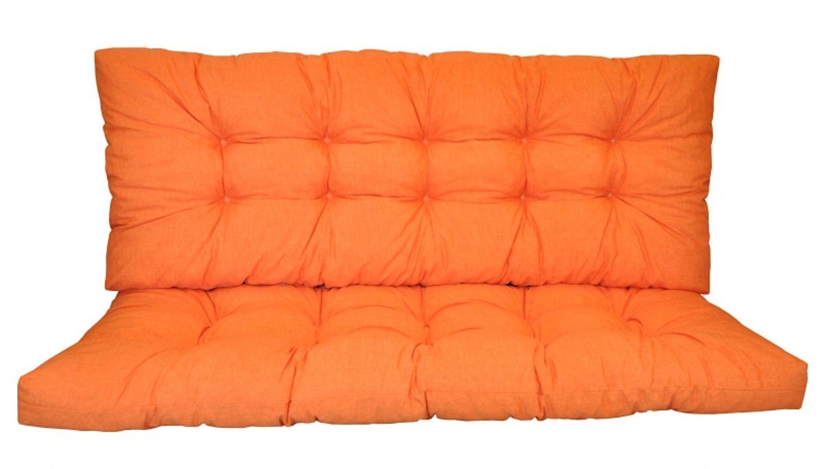 Rattani Sitzkissen Polster Kissen für Hollywoodschaukel 5 Größen orange