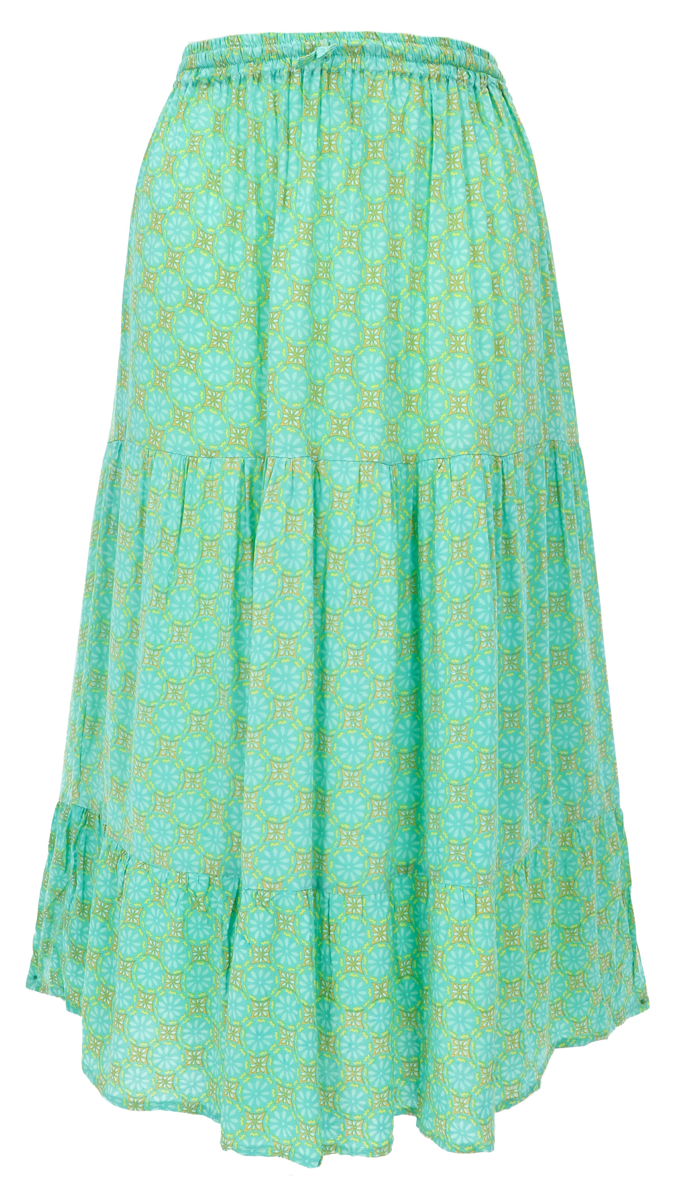 Guru-Shop Minirock Maxirock Batik, langer Sommerrock, günstig online kaufen