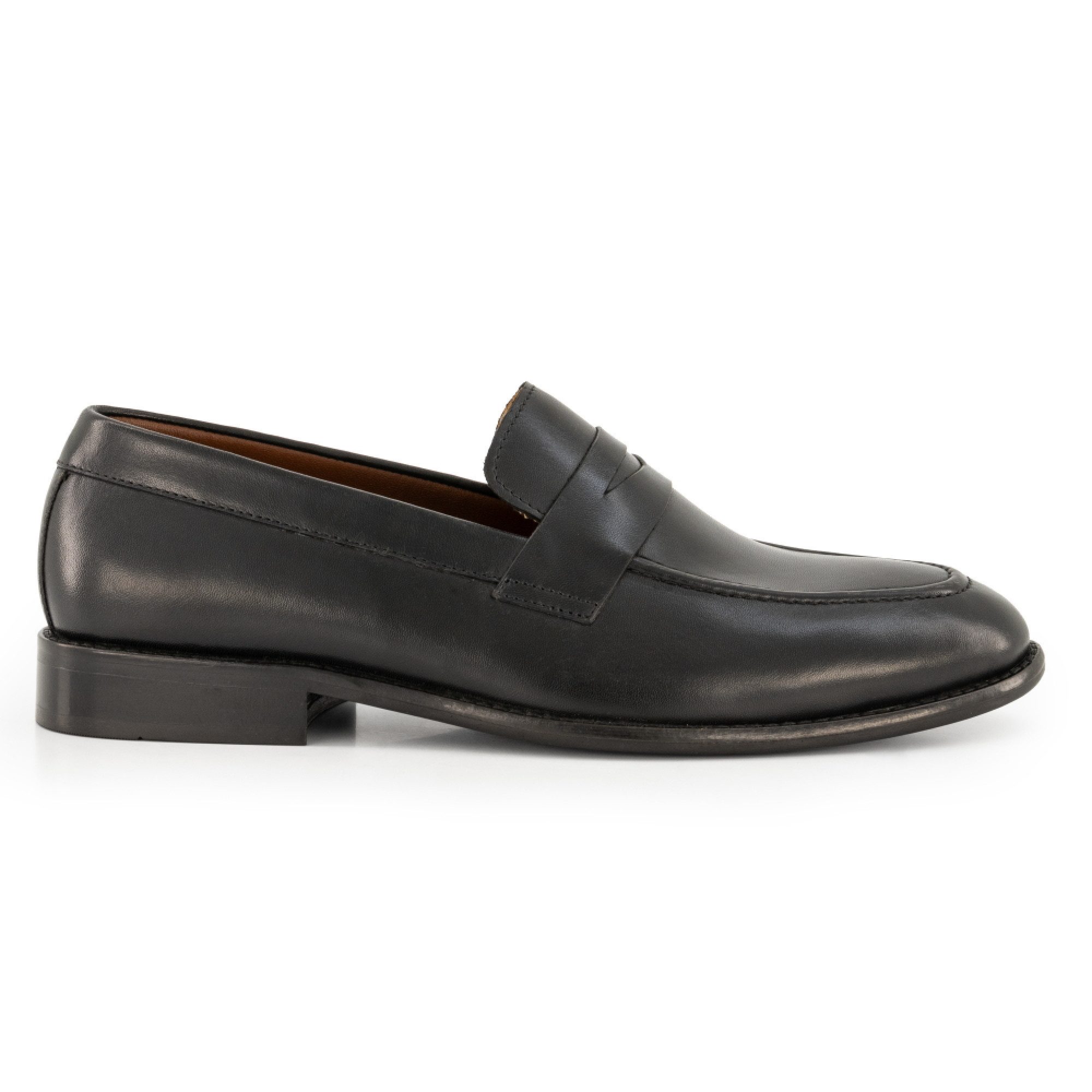 Prime Shoes Prime Shoes NIKO Herren Loafer Glattleder Crust-Black Loafer