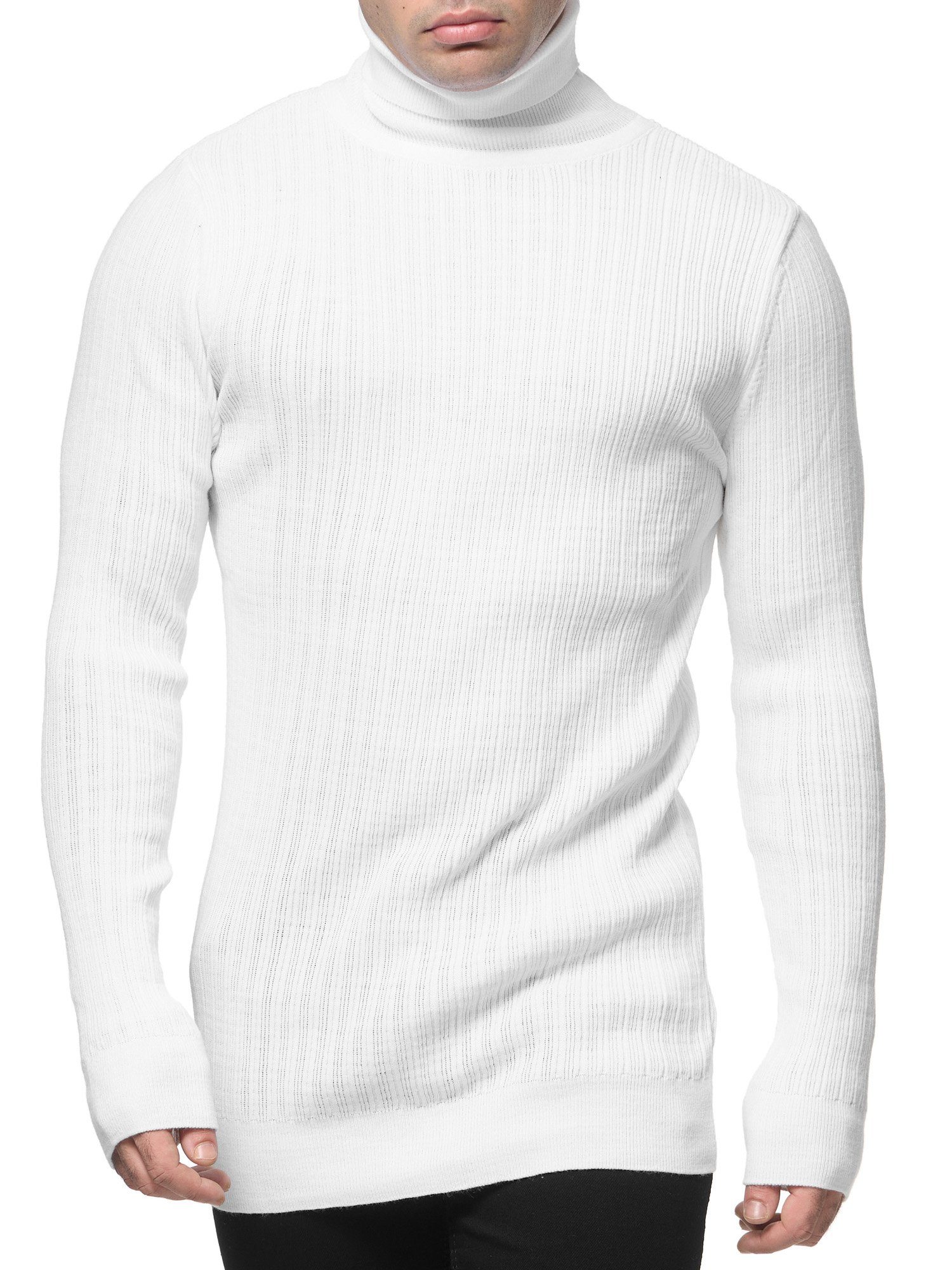 Banco Rollkragenpullover Rollkragen Pullover in unifarbenem Design - Slim F günstig online kaufen