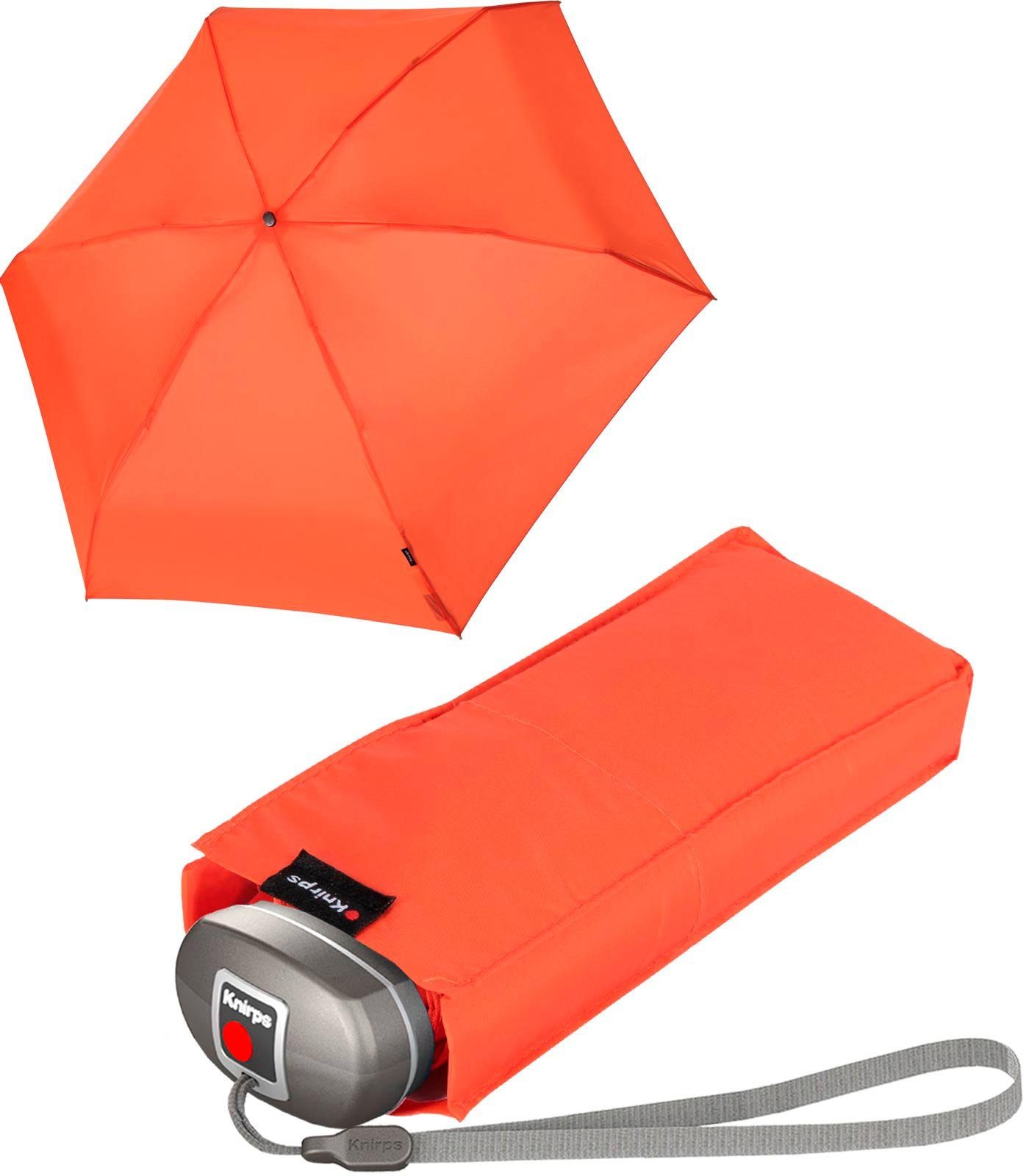Knirps® Taschenregenschirm Mini-Schirm Travel klein Begleiter, der der jede in leicht passt Tasche kompakt, zuverlässige