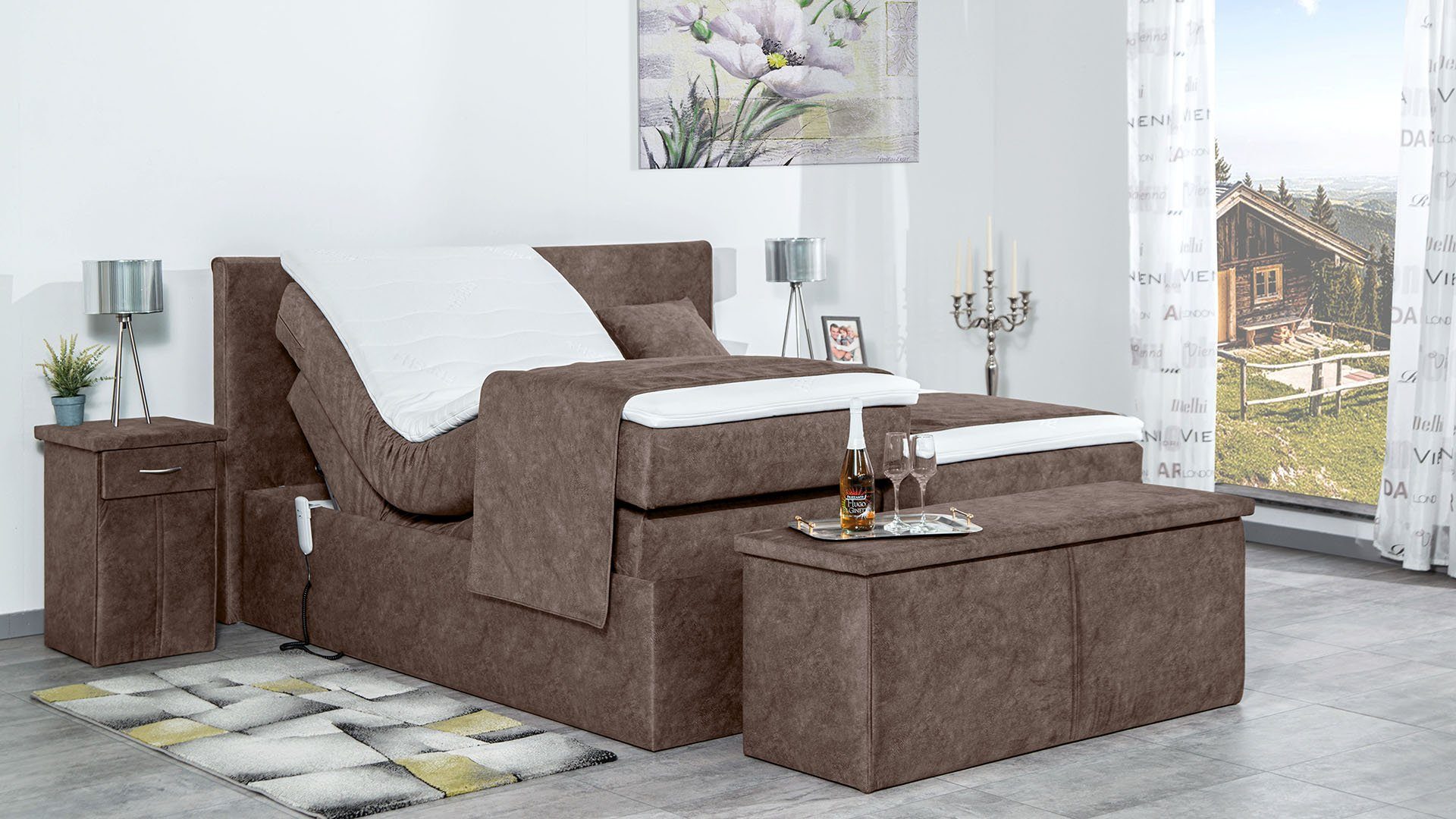 Meisterbetten Boxspringbett Nado (mit Motor, 7-Zonen günstig online kaufen