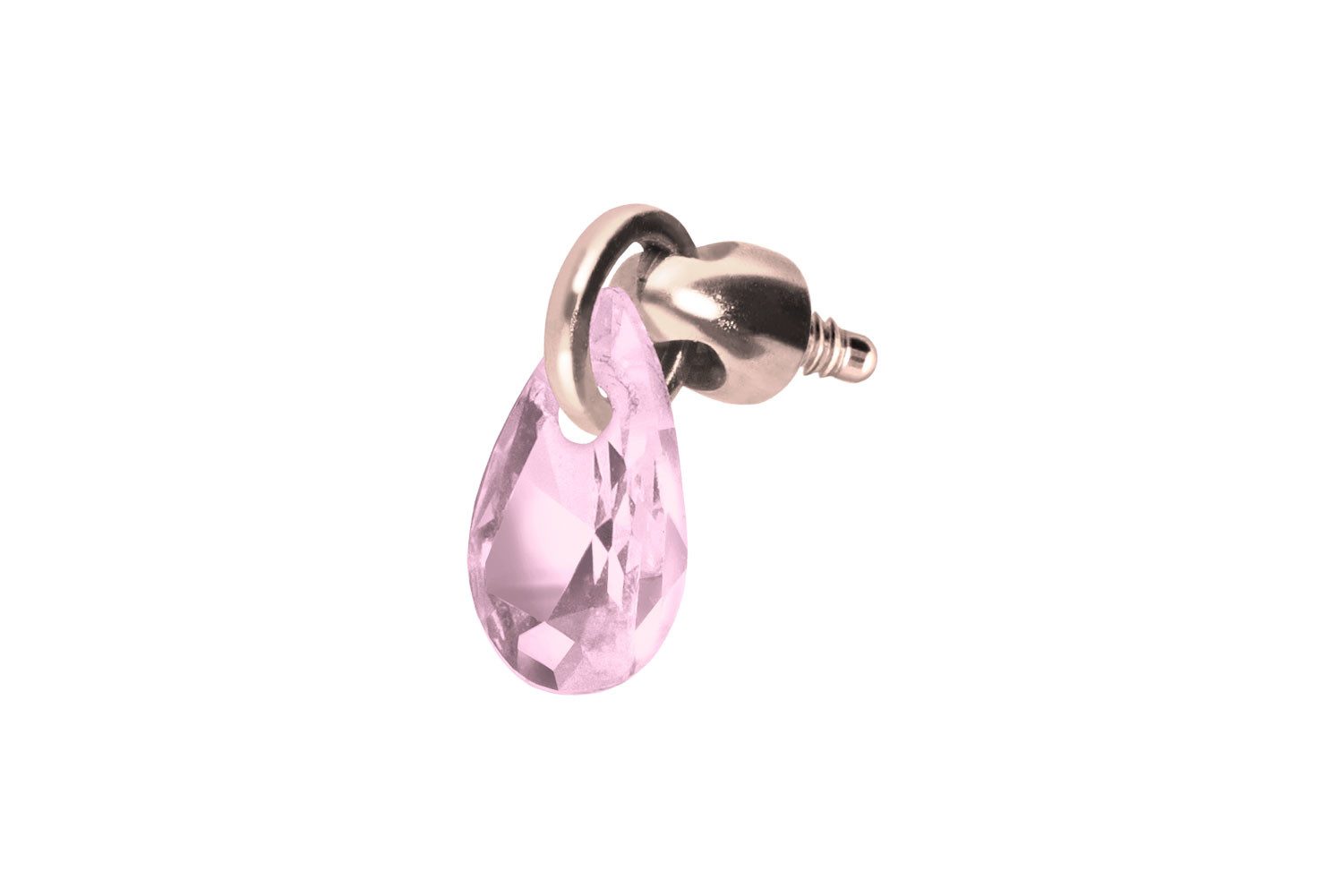 Farbe: Roségoldfarben + Kristall: Rosa