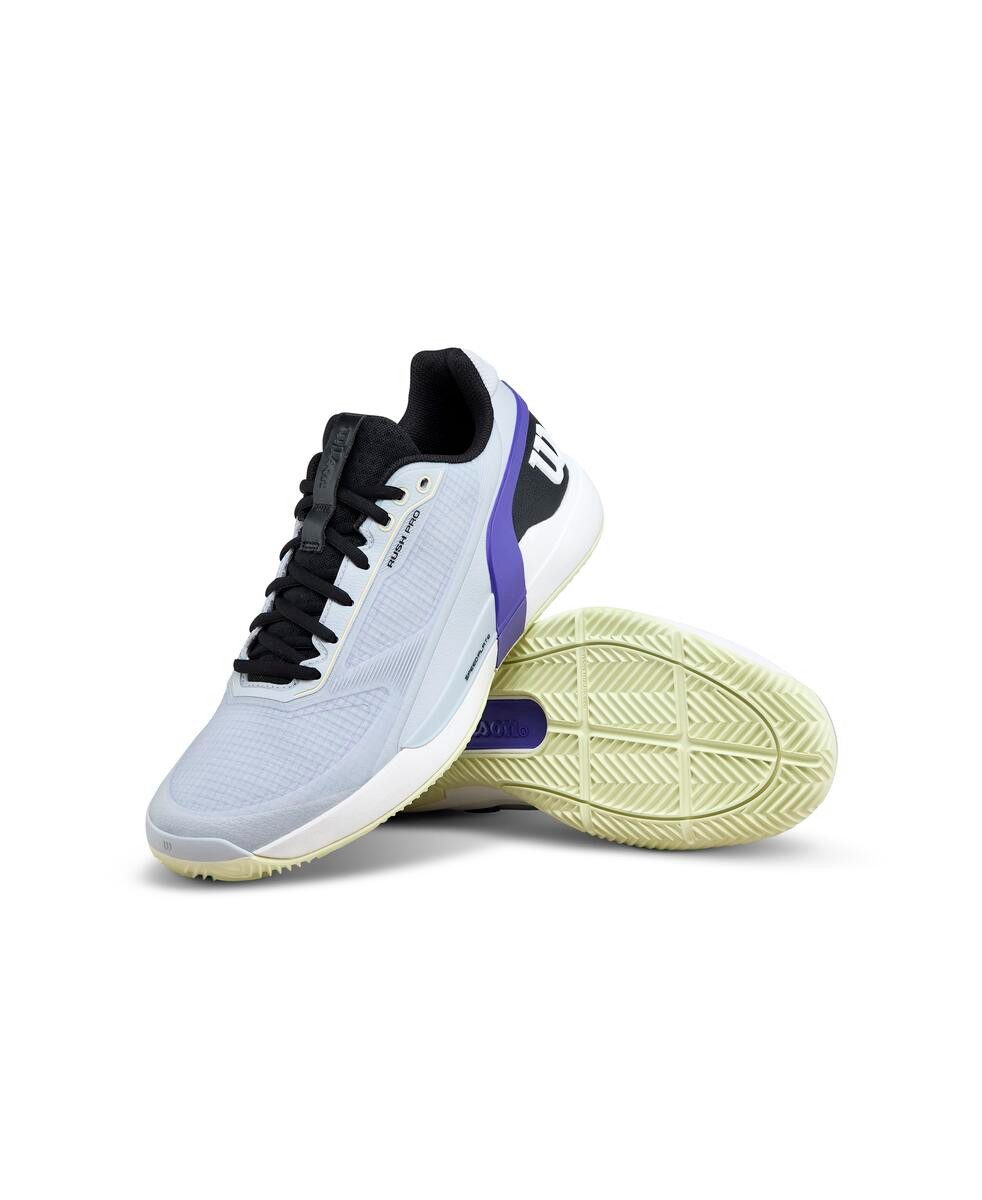 Wilson Rush Pro 5.0 Clay/Sandplatz grau/schwarz/violett Herren Tennisschuh