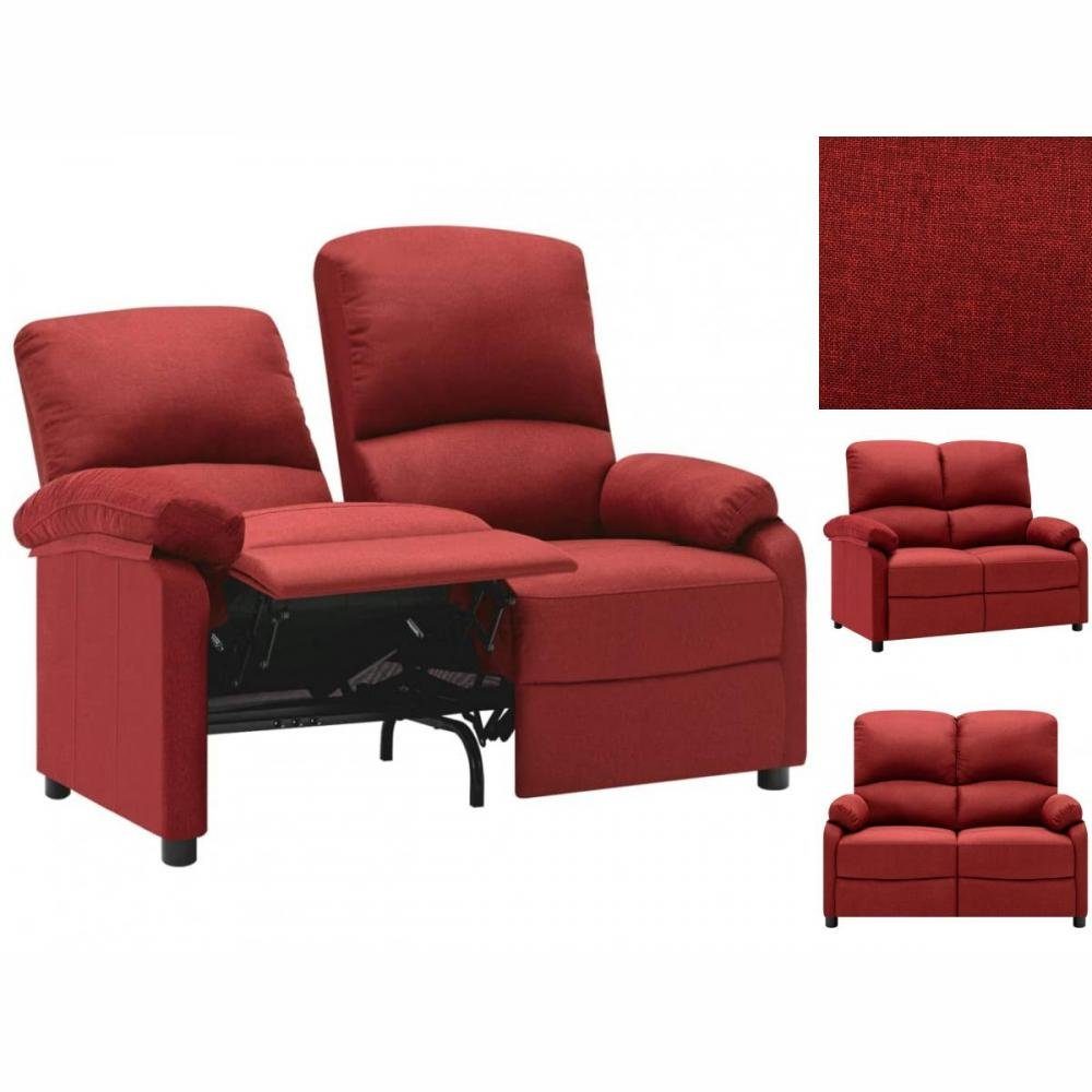 vidaXL Sofa Relaxsofa Liegesofa 2er Sofa Couch verstellbar2-Sitzer-Sofa Verstellba