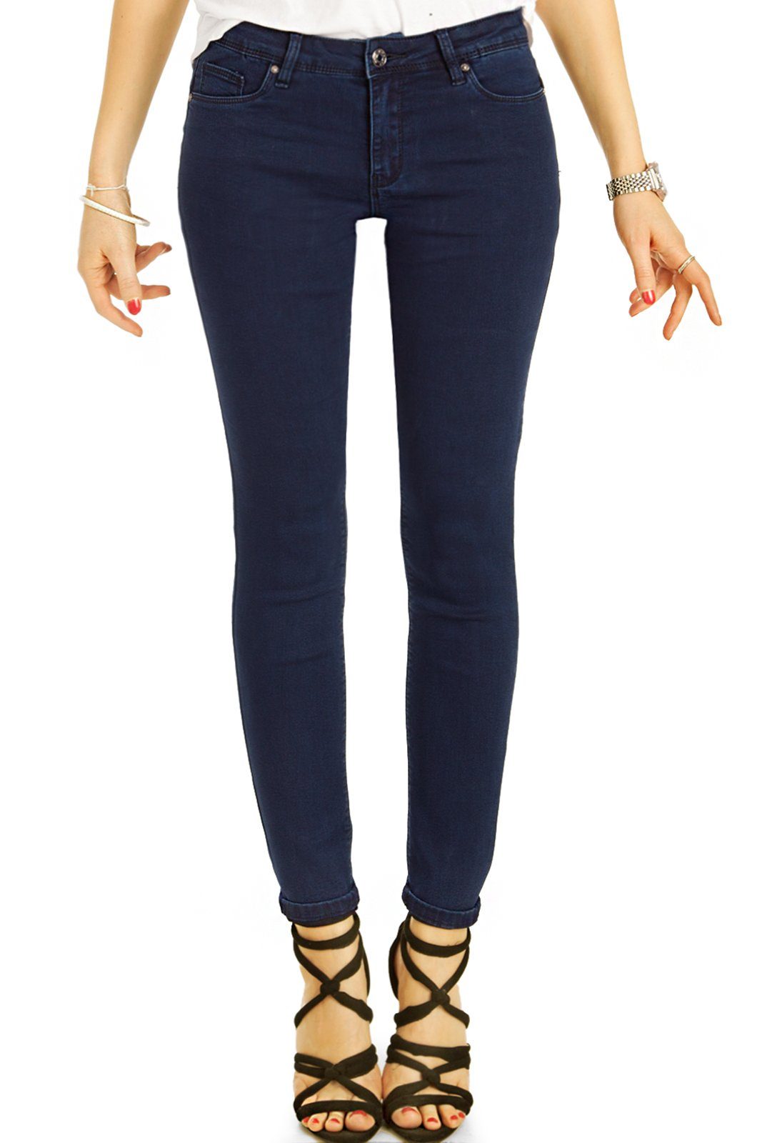 be styled Skinny-fit-Jeans Hüftjeans Skinny Hose - Stretch slim Röhrenjeans günstig online kaufen