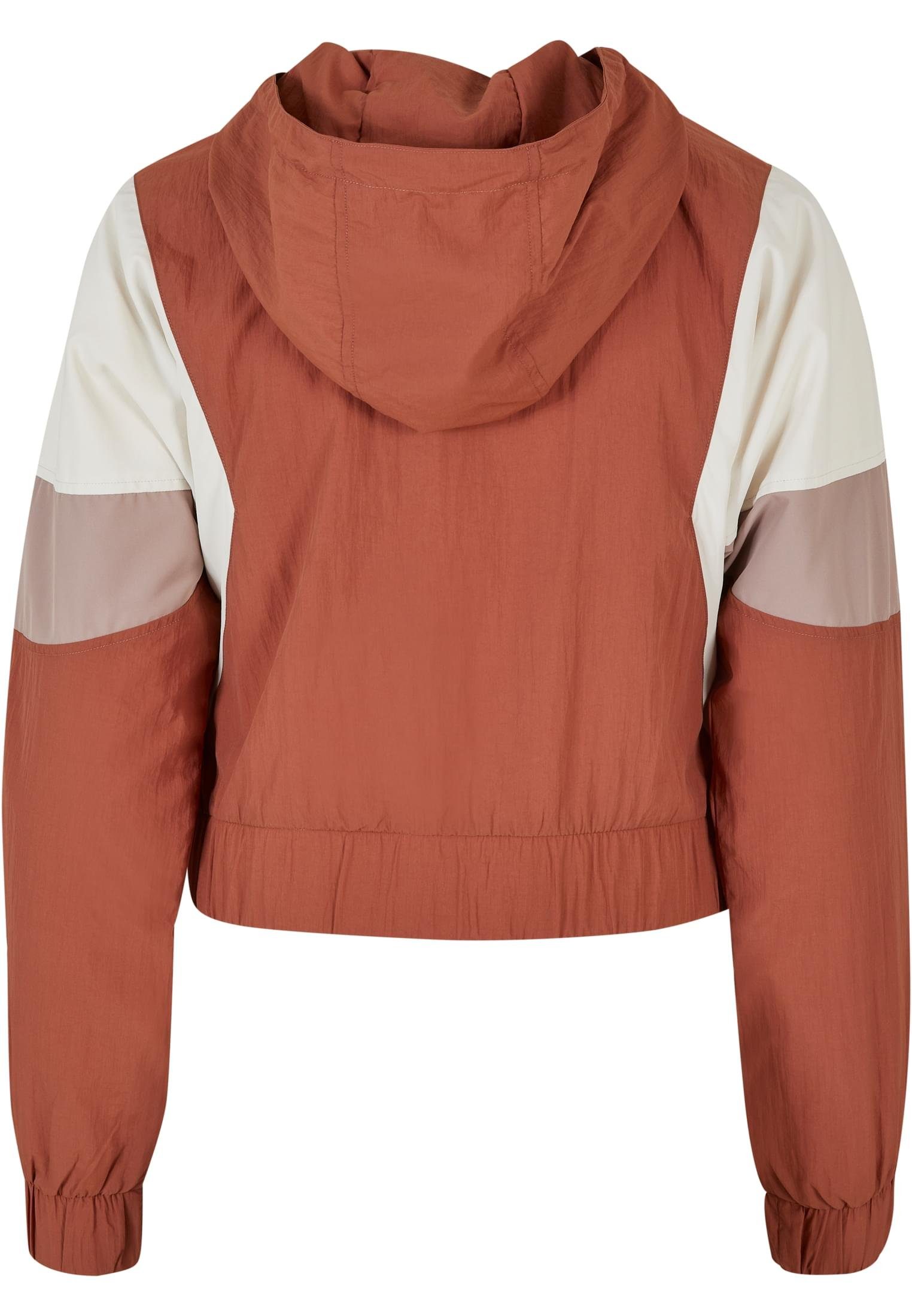 terracotta/whitesand/duskrose URBAN Damen 3-Tone Ladies Crinkle Jacket Outdoorjacke (1-St) Short CLASSICS