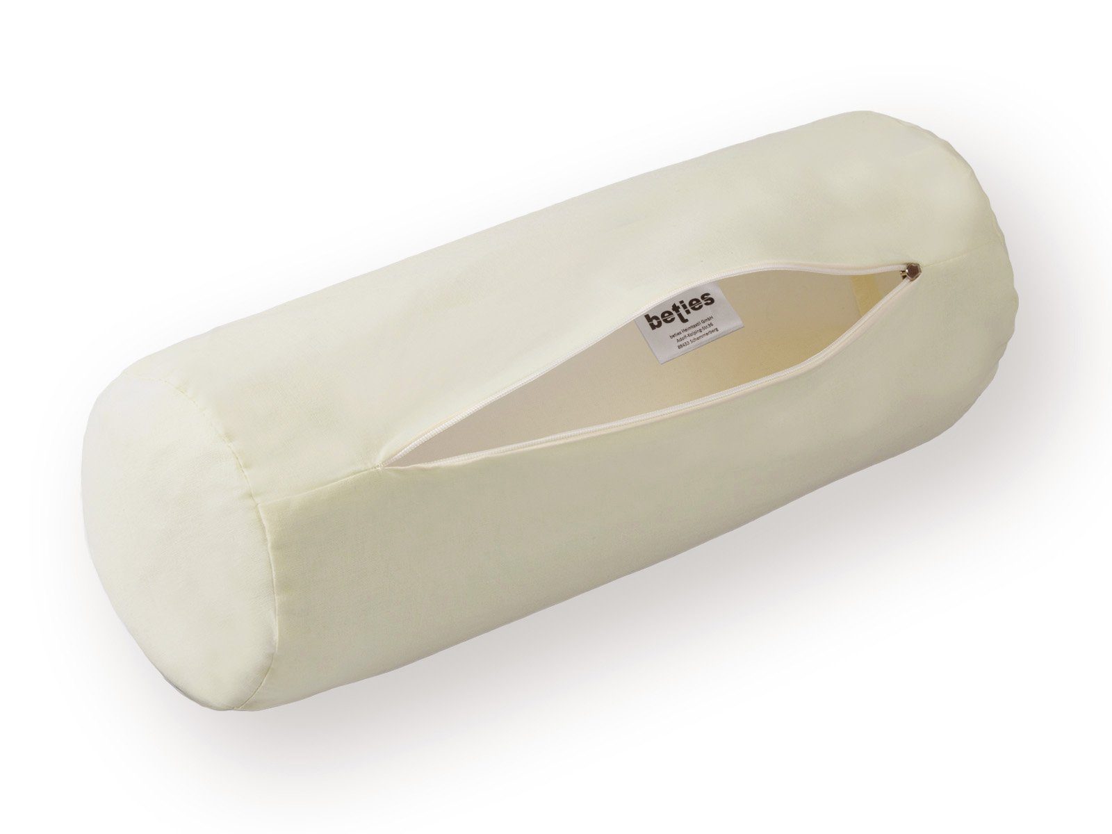 beties Nackenrollenbezug BasicSoft, (1 Stück), 100% Baumwolle Nackenrollenhülle ca. 15x40 cm mit Reißverschluss