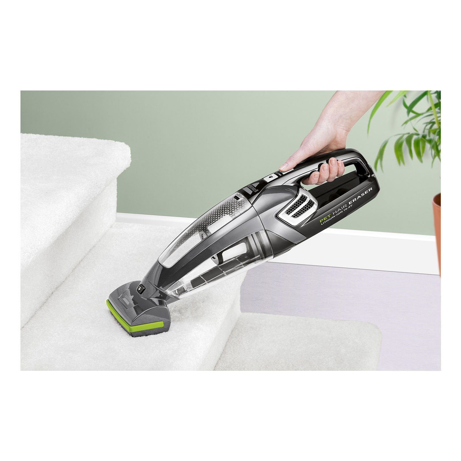 Bissell Akku-Hand-und Stielstaubsauger 2278N Pet Hair Eraser, Motorisierter Bürstenrollenfuß