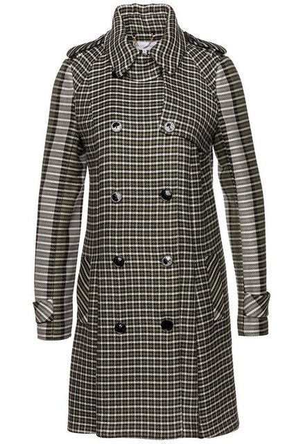 Patrizia Pepe Trenchcoat British Tweed Mantel Gr. 40 mit Reverskragen günstig online kaufen