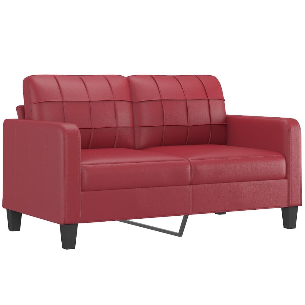 vidaXL Sofa 2-Sitzer-Sofa Weinrot 140 cm günstig online kaufen