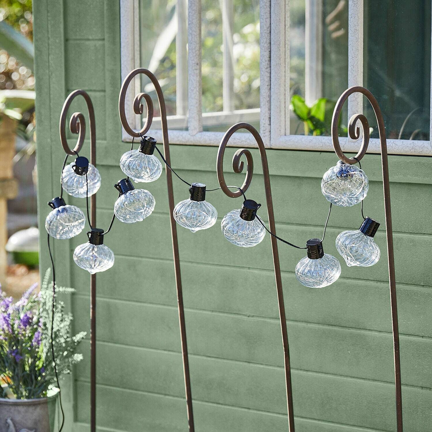 Mirabeau Lichterkette Solar-Lichterkette Lunda Sul klar/schwarz günstig online kaufen