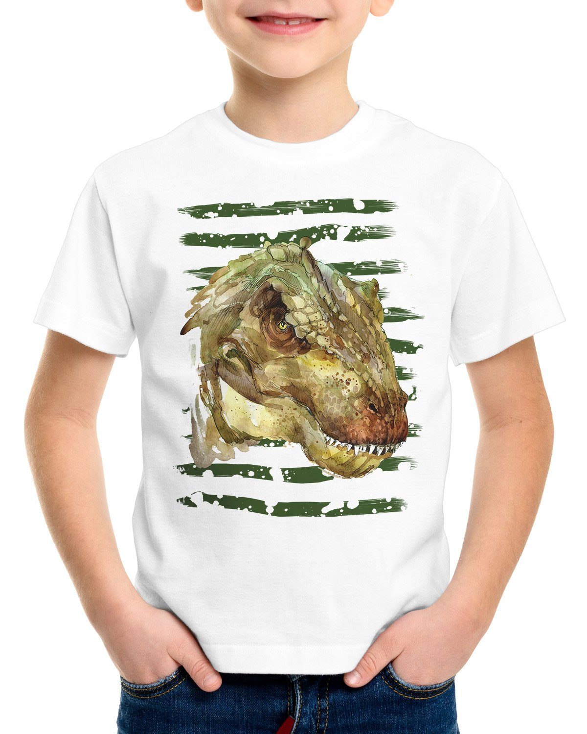 Kinder T-Shirt tyrannosaurus dinosaurier Print-Shirt T-Rex style3