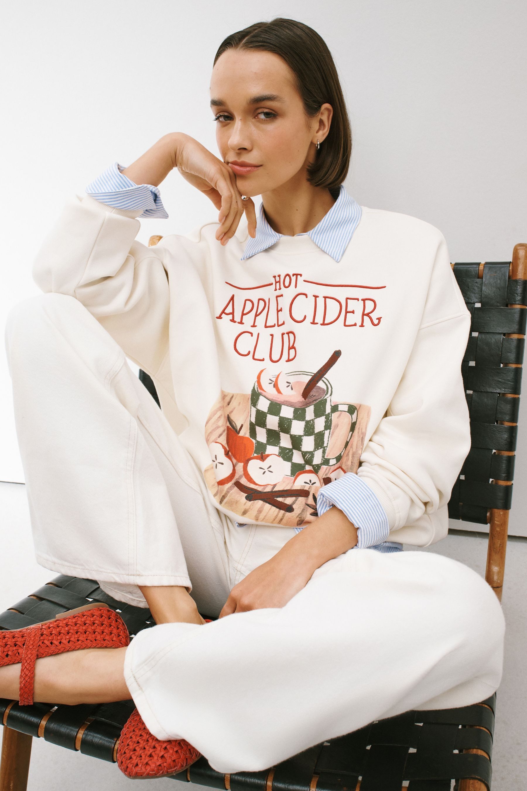 Next Sweater Sweatshirt mit Grafik „Cidre“ (1-tlg) – Bild 5 von 5