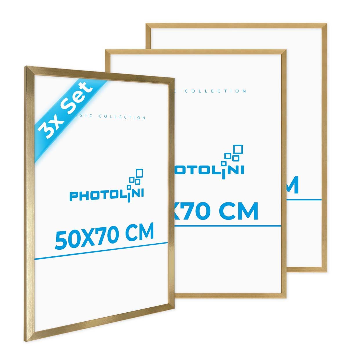 PHOTOLINI Bilderrahmen 3er Set, stabiles MDF-Holz, mit Acrylglas, extra Zub günstig online kaufen