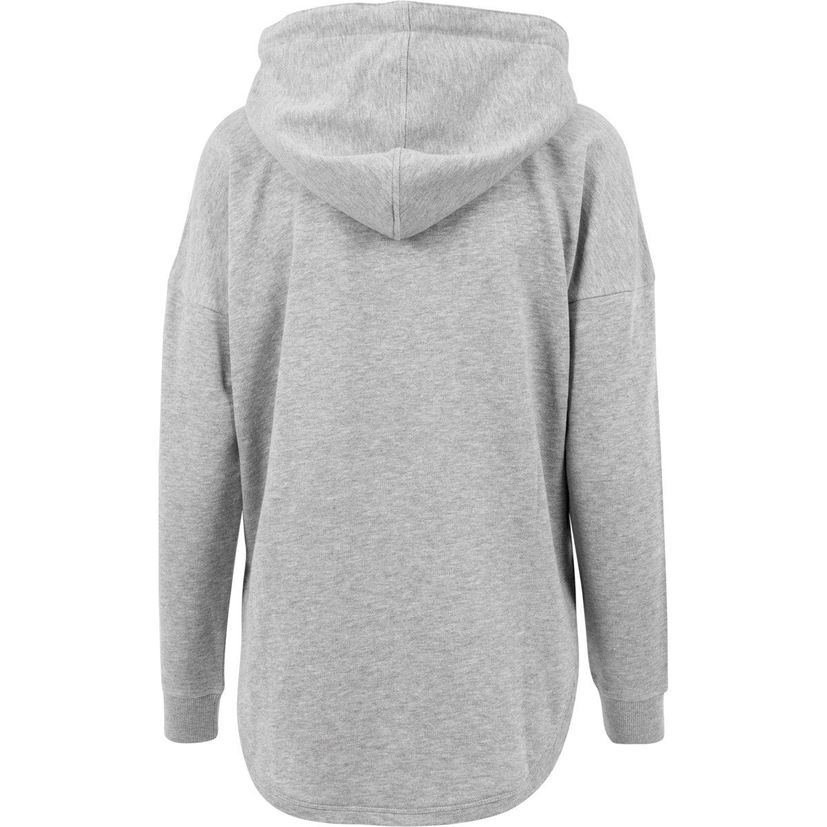 Kapuzen Modisch grau / Kapuzensweater Hoody Kapuzenpullover abgerundeter Saum Oversized Damen Brand Sweater Your / Build