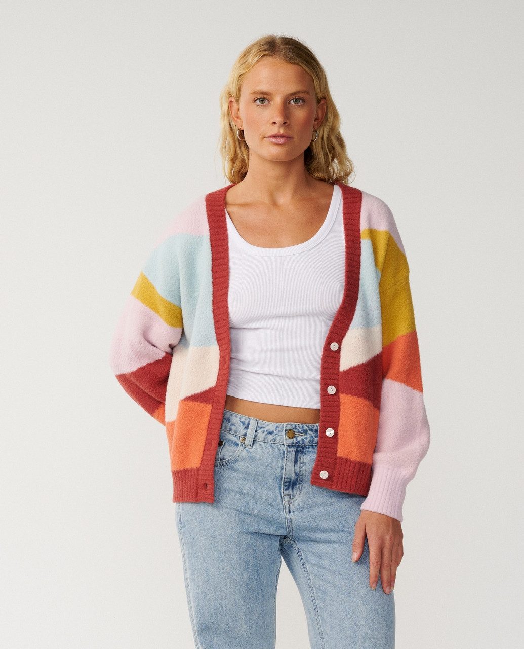 Rip Curl Jacquardstrickjacke Surf Revival Jacquard Strickjacke