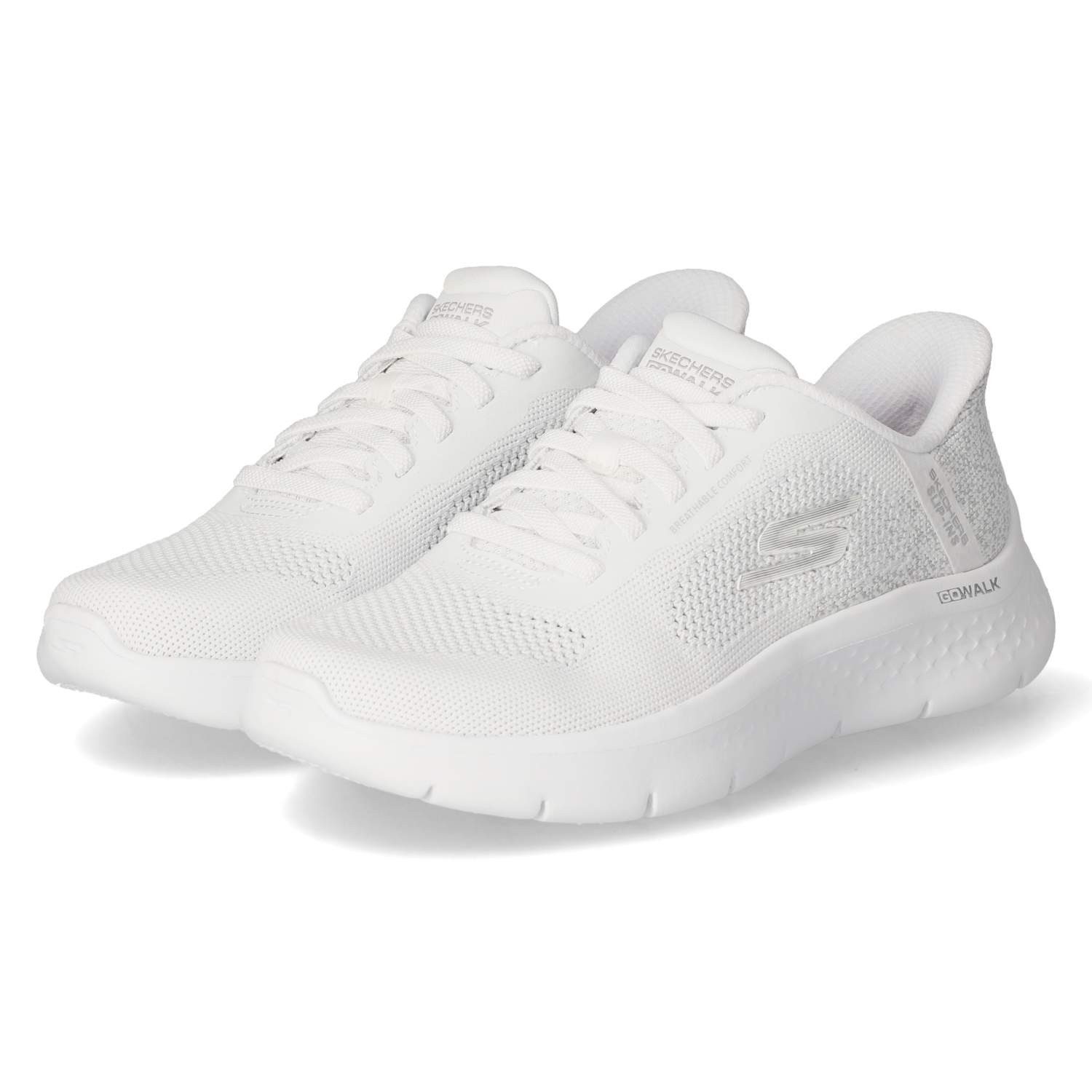 Skechers Skechers 125503 WHT Damen Textil weiss Schnürschuh günstig online kaufen