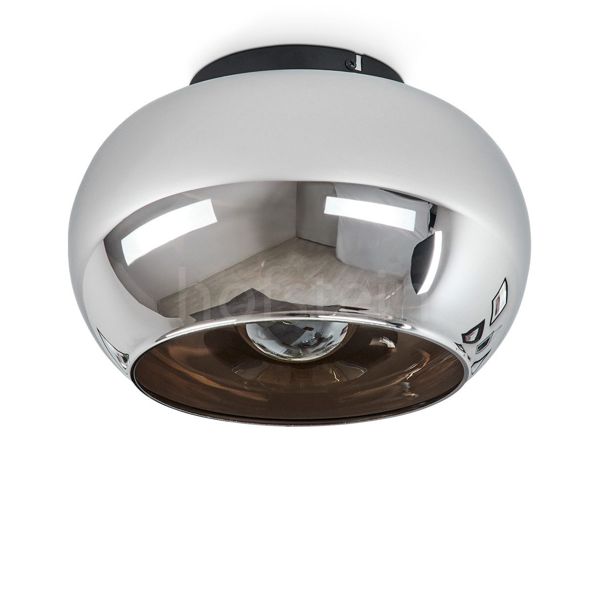 hofstein Deckenleuchte »Cardeto« moderne Deckenlampe aus Metall/Glas in Sch günstig online kaufen