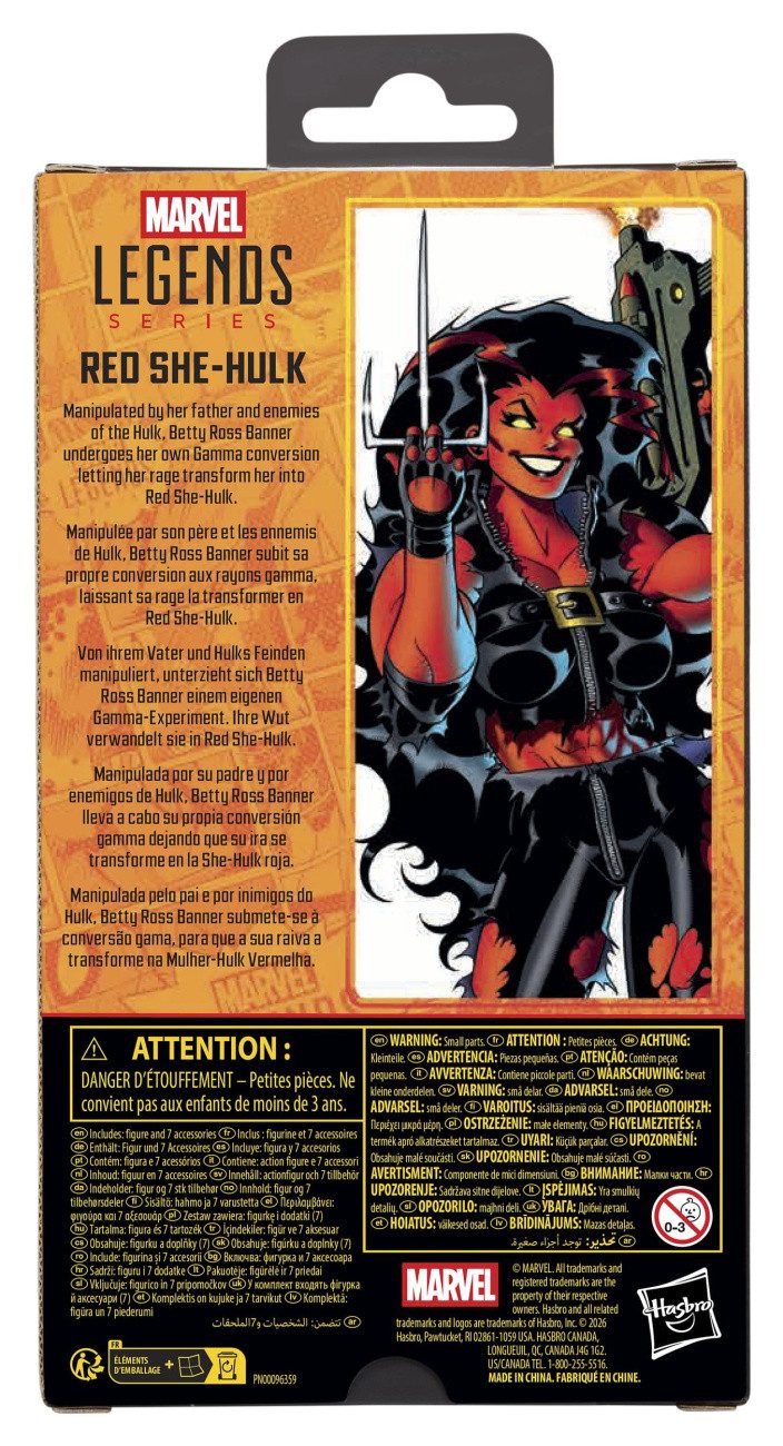 Hasbro Actionfigur Hulk Marvel Legends Actionfigur Red She-Hulk 15 cm