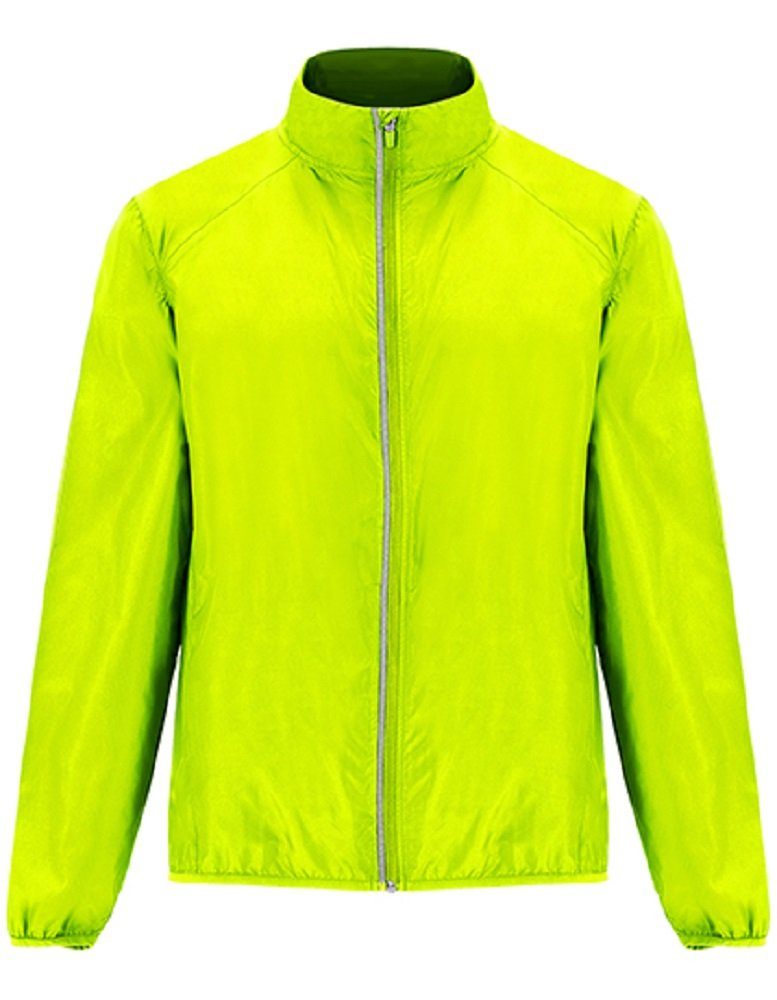 Roly Windbreaker Ultra-Leichte atmungsaktive Herren windabweisend wasserabweisend, Neon Gelb reflektierend, Windjacke Sportjacke 