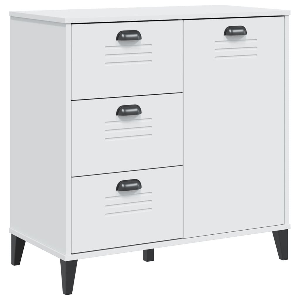 vidaXL Sideboard Sideboard VIKEN Weiß 80x40x80 cm Holzwerkstoff (1 St)