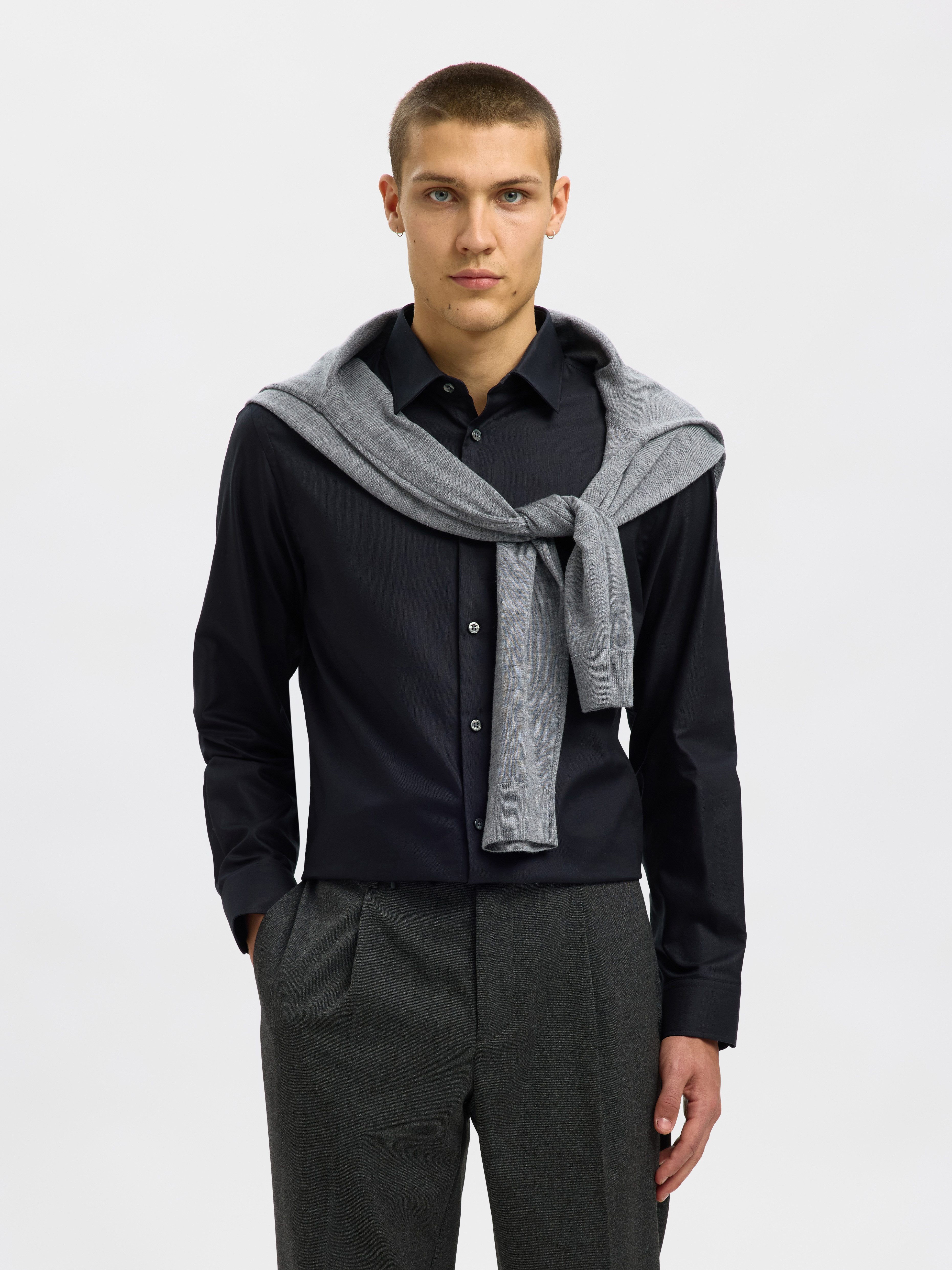 Selected Langarmhemd SLHSLIMCLARK SHIRT LS NOOS günstig online kaufen