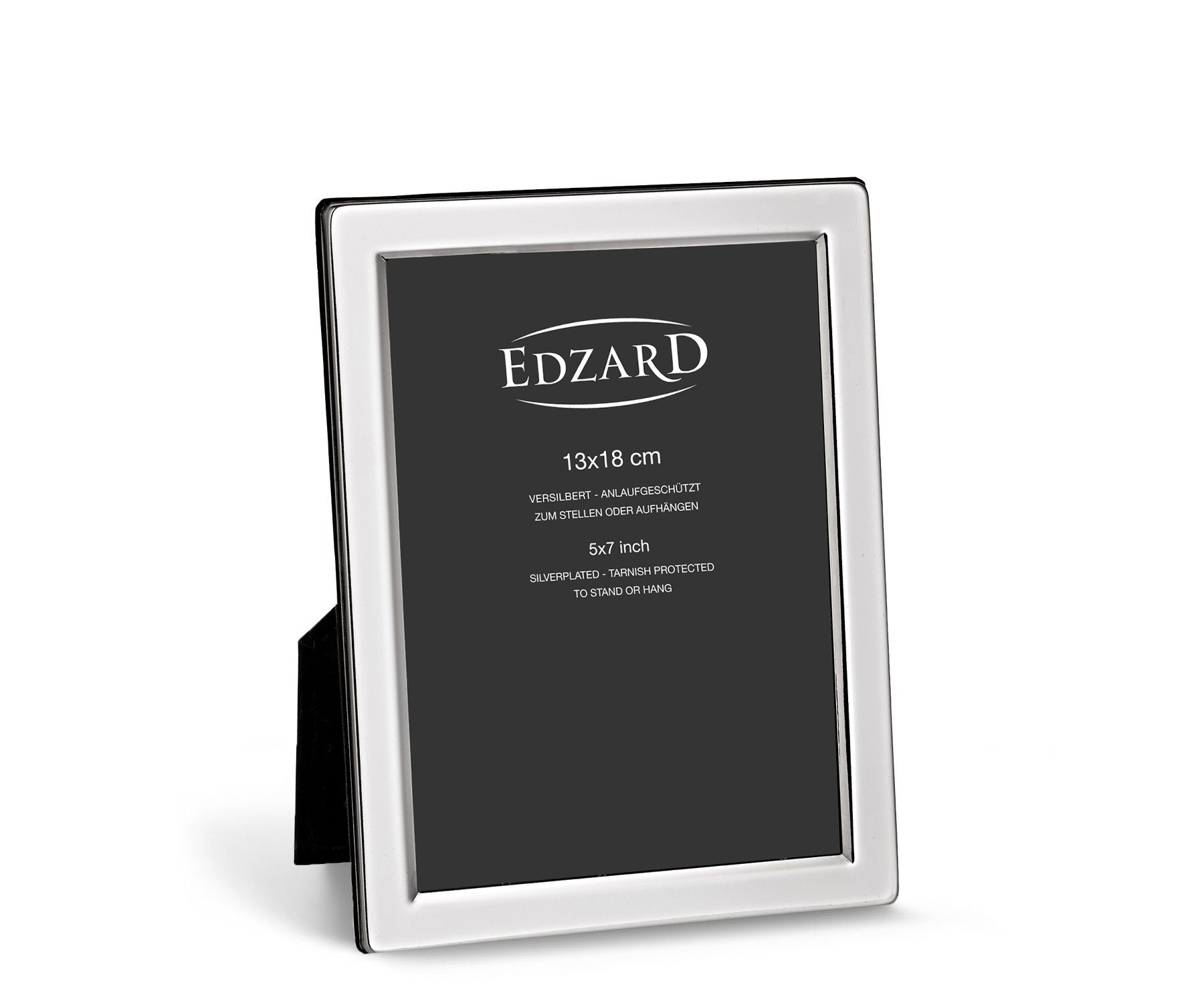 EDZARD Bilderrahmen Salerno, versilbert und anlaufgeschützt, für 13x18 cm Foto