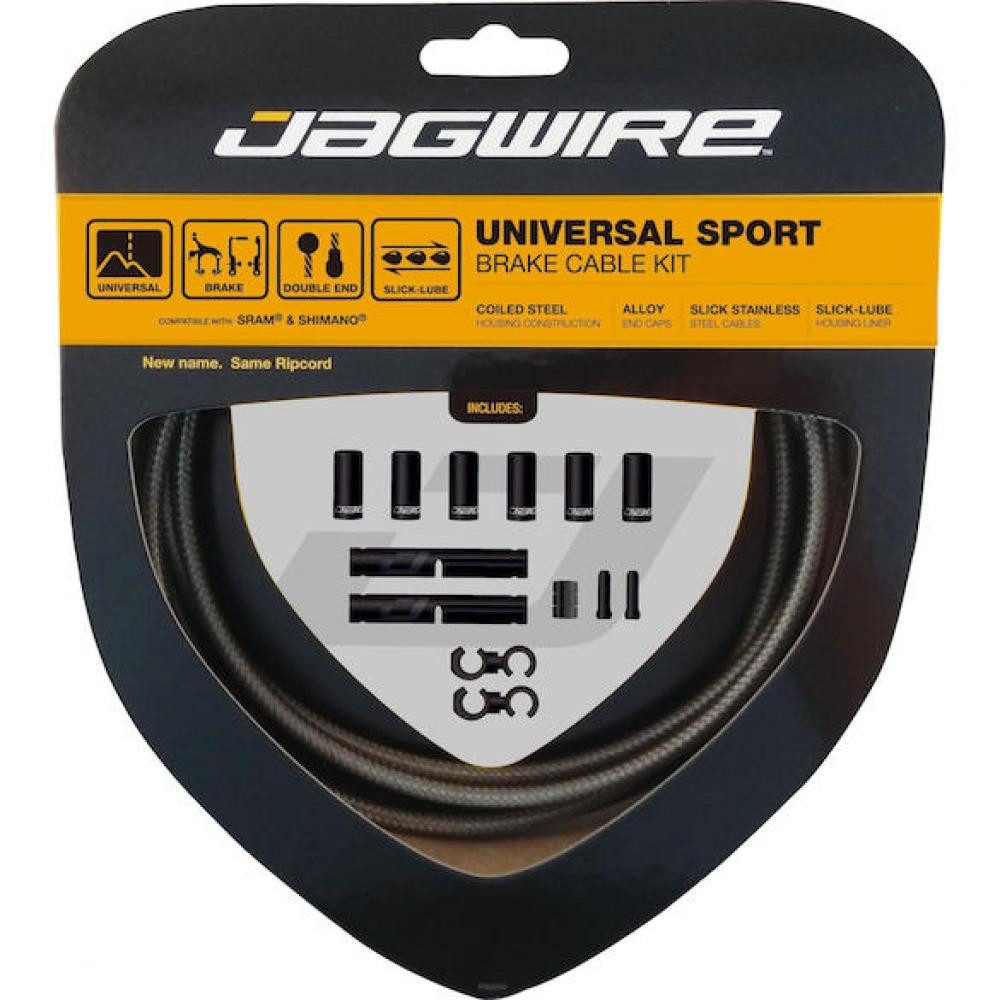 Jagwire Bremszug Jagwire Bremszugset Universal Sport [Universal] Carbon/silber - geschm