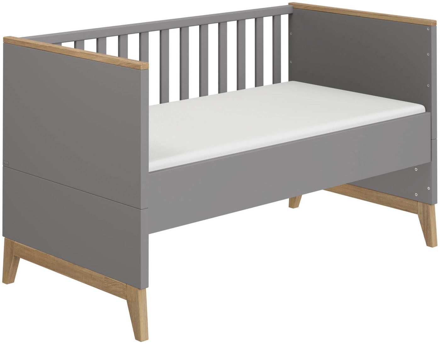 PAIDI Umbauseiten STIENE für den Umbau vom Babybett zum Juniorbett, Erweiterungs-Set Kinderbett 70x140cm in Beige oder Grau