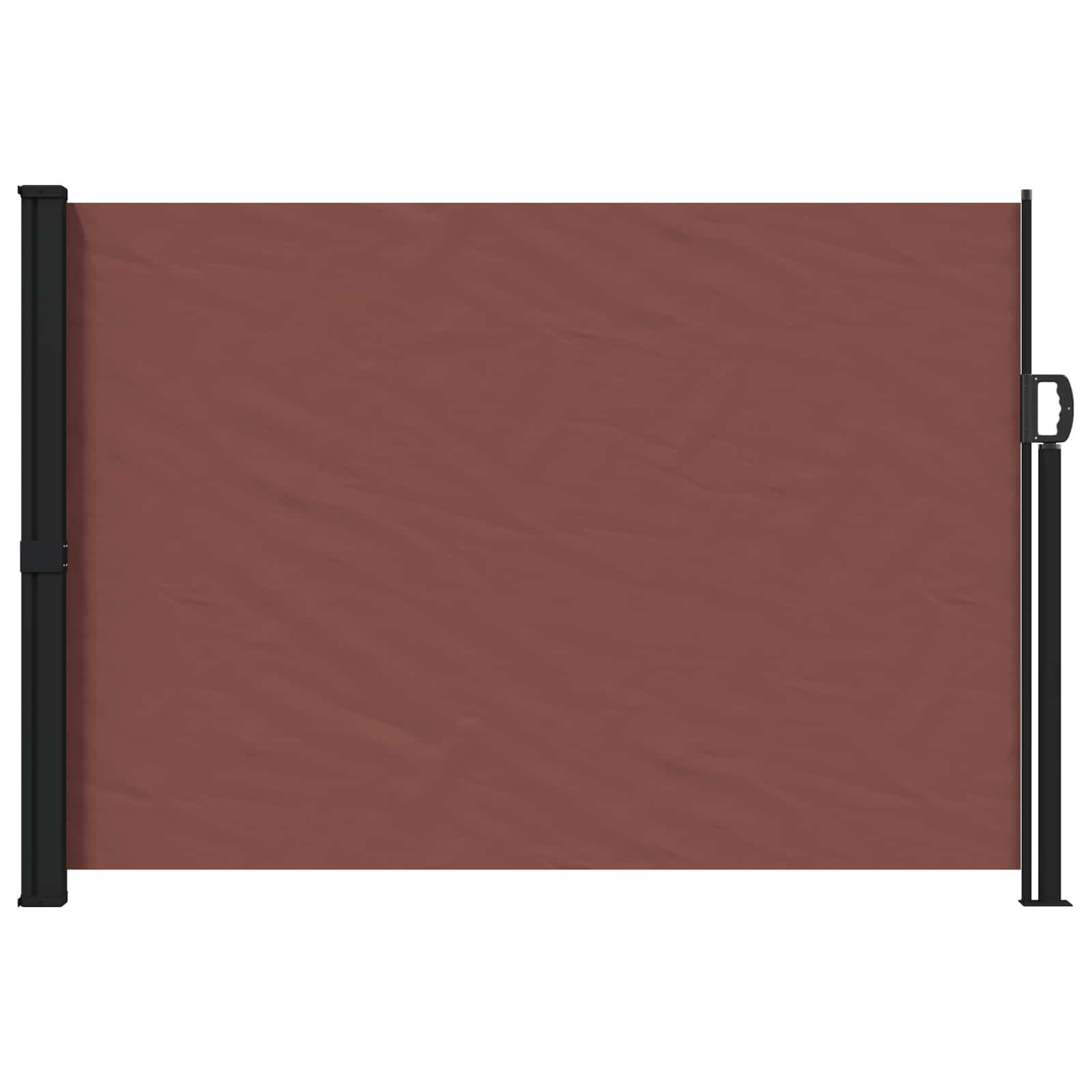 vidaXL Seitenmarkise Ausziehbares Seitenmarkise Braun 300 x 170 cm Polyester (1-St)