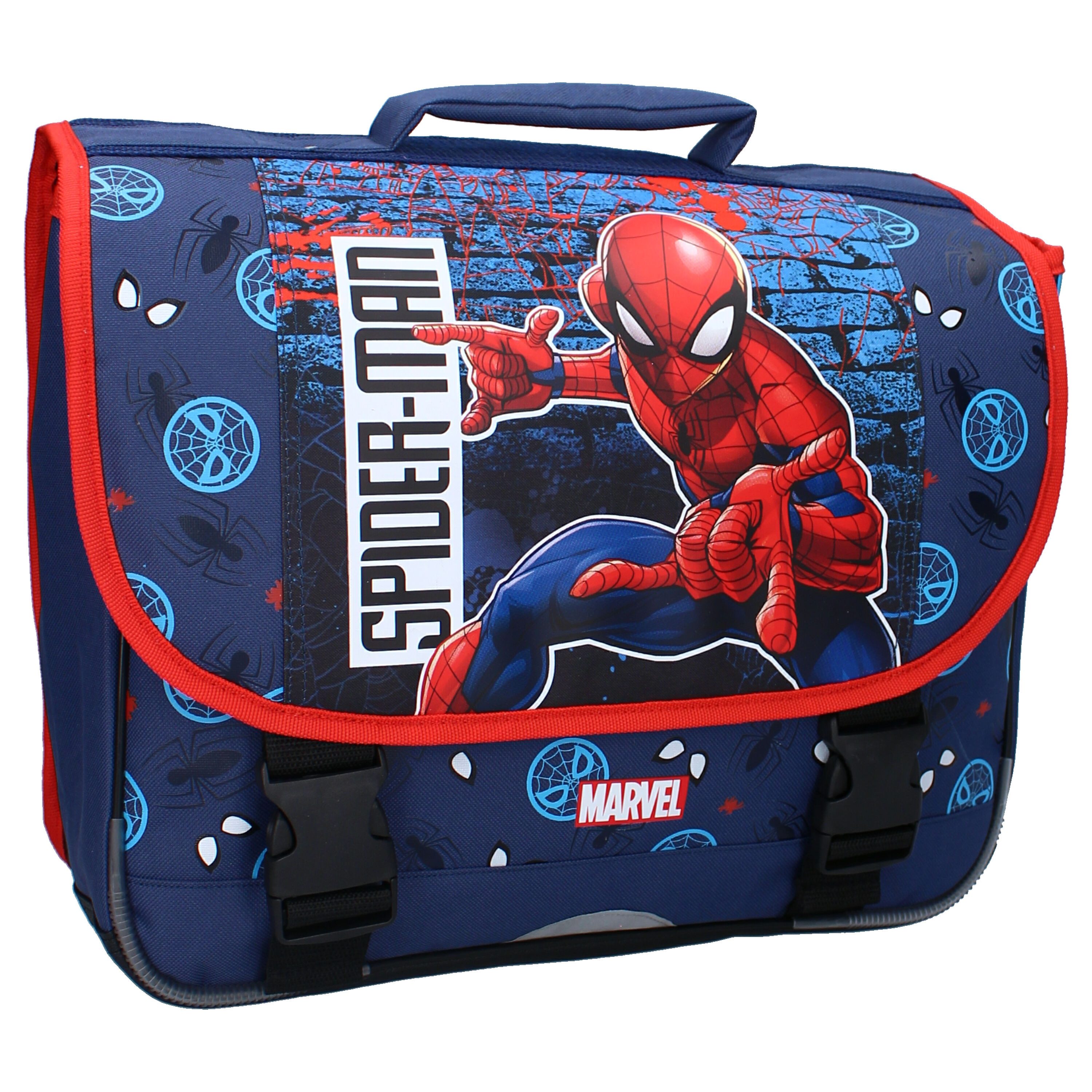 Spiderman Schulrucksack 33x38x12 cm mit Schnallenverschluss für Kinder