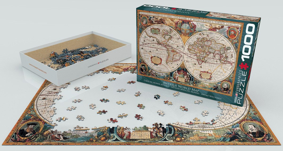 Puzzle 1000 Teile Puzzle - Puzzle - Antike Weltkarte Orbis Geographica +, Puzzleteile