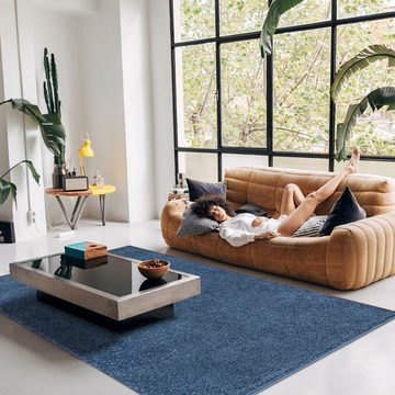 Teppich Moderner einfarbiger flauschiger Boho-Wohnzimmerteppich, EBUY