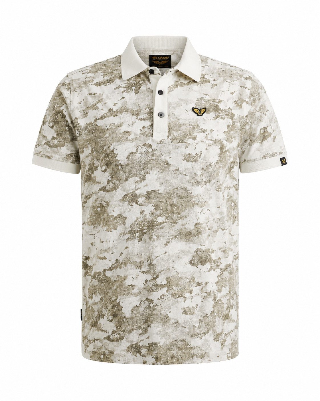PME LEGEND Poloshirt Short sleeve polo printed slub jersey - Poloshirt Herren - Polo